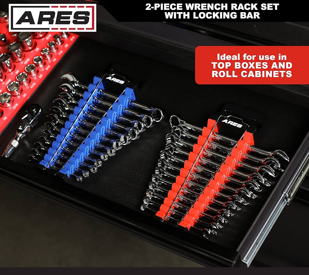 Amazon.com: ARES 62043 – 2 件式扳手架組,附鎖定桿- SAE 機架可