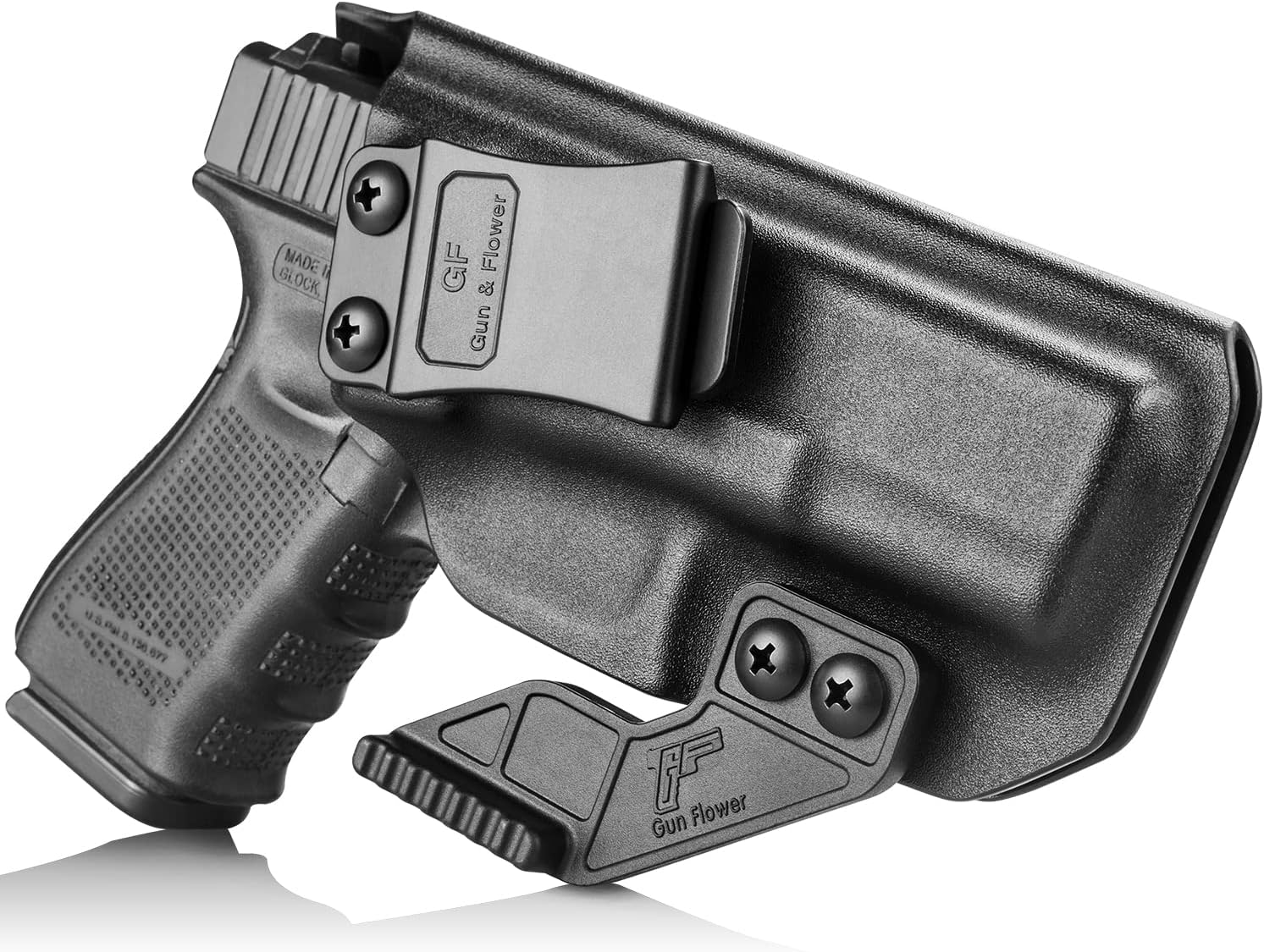 G19 Holster - Compatible with Glock 19 / 19X Gen 3 4 5 6 & Glock 23/32 Gen 3 4 & Glock 44/45 & MOS, Adj.Retention & Cant, 9mm Holster, Available in IWB/OWB & Right- /Left-Hand & Kydex & Polymer & Claw