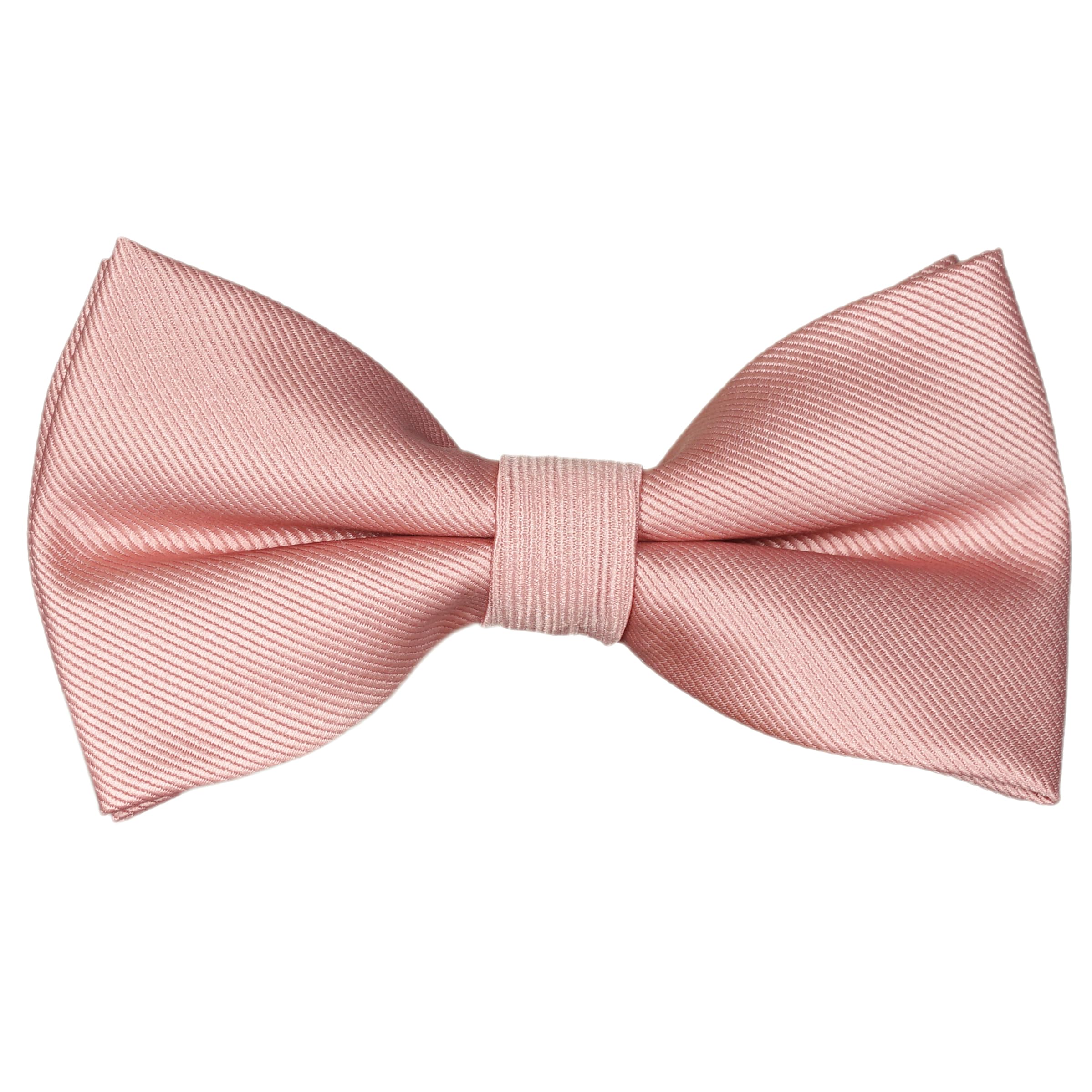 Pre-Tied Adjustable Solid Tuxedo Bow Tie for Boys and Men