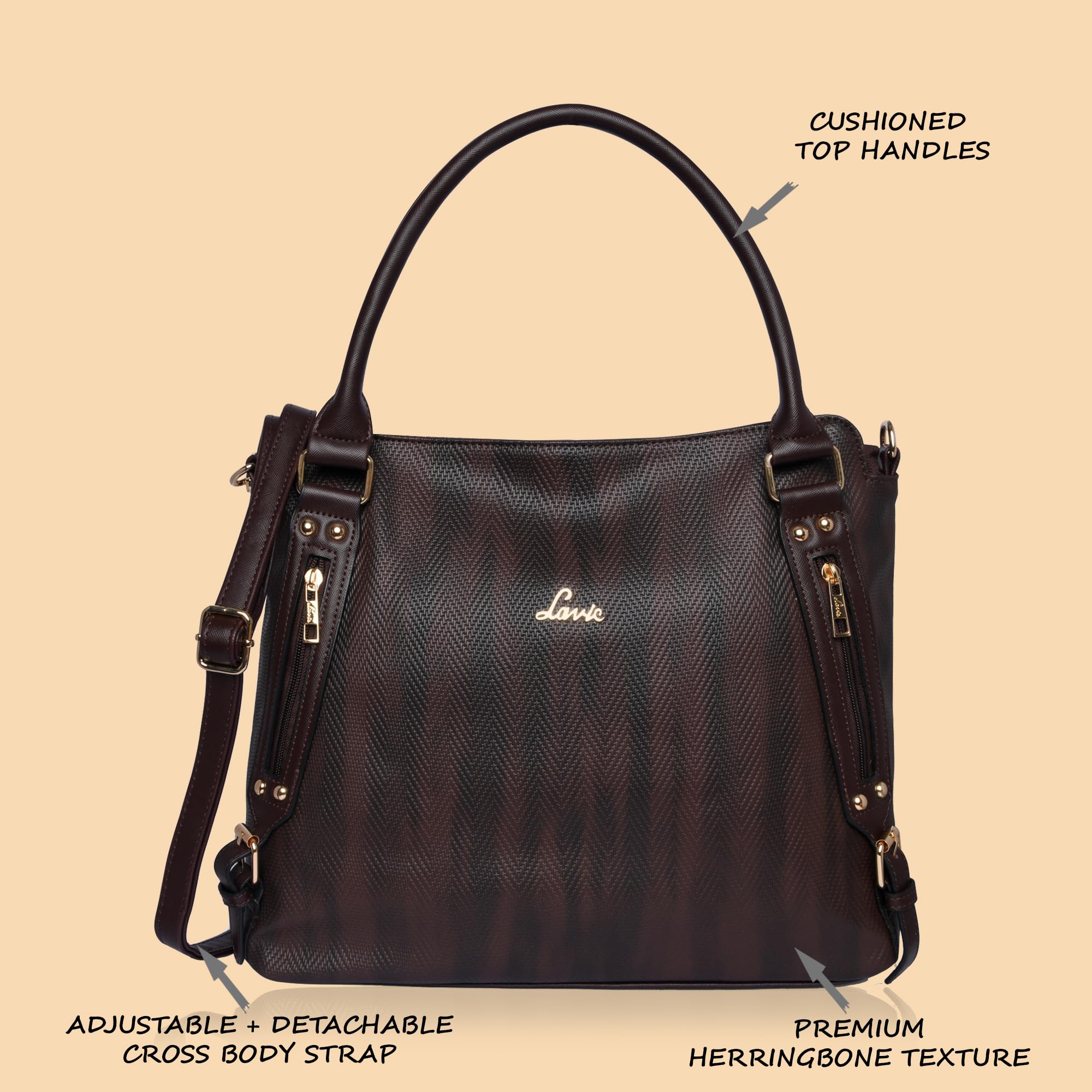 Lavie Women's Faroe Satchel Handbag for Women | Satchel Bag for Work | Ladies purse | Stylish Shoulder Bag | Gift For Women 1