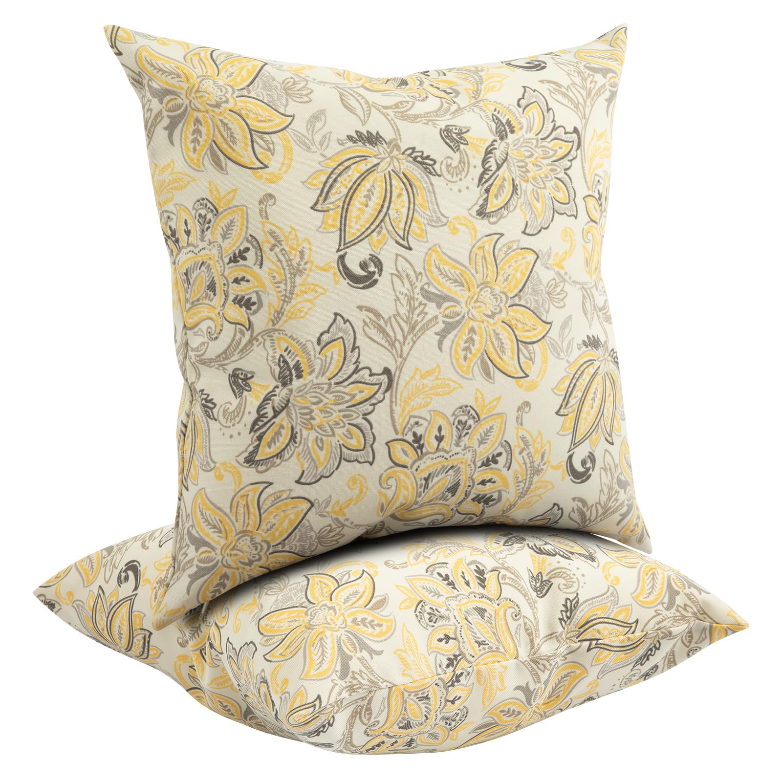Waterproof Outdoor Throw Pillow Covers Set of 2 Home Decor for Garden Patio Furniture Couch Sofa 18 x18