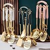 Kitchen Tools Set Stainless Steel Cooking Spatula Storage Cookware Rack Cookware Kitchen Tools Set Wall Mounted Kitchen Tools Luxury Kitchen Utensils Set Cooking Spatula and Ladle 7 Piece Set