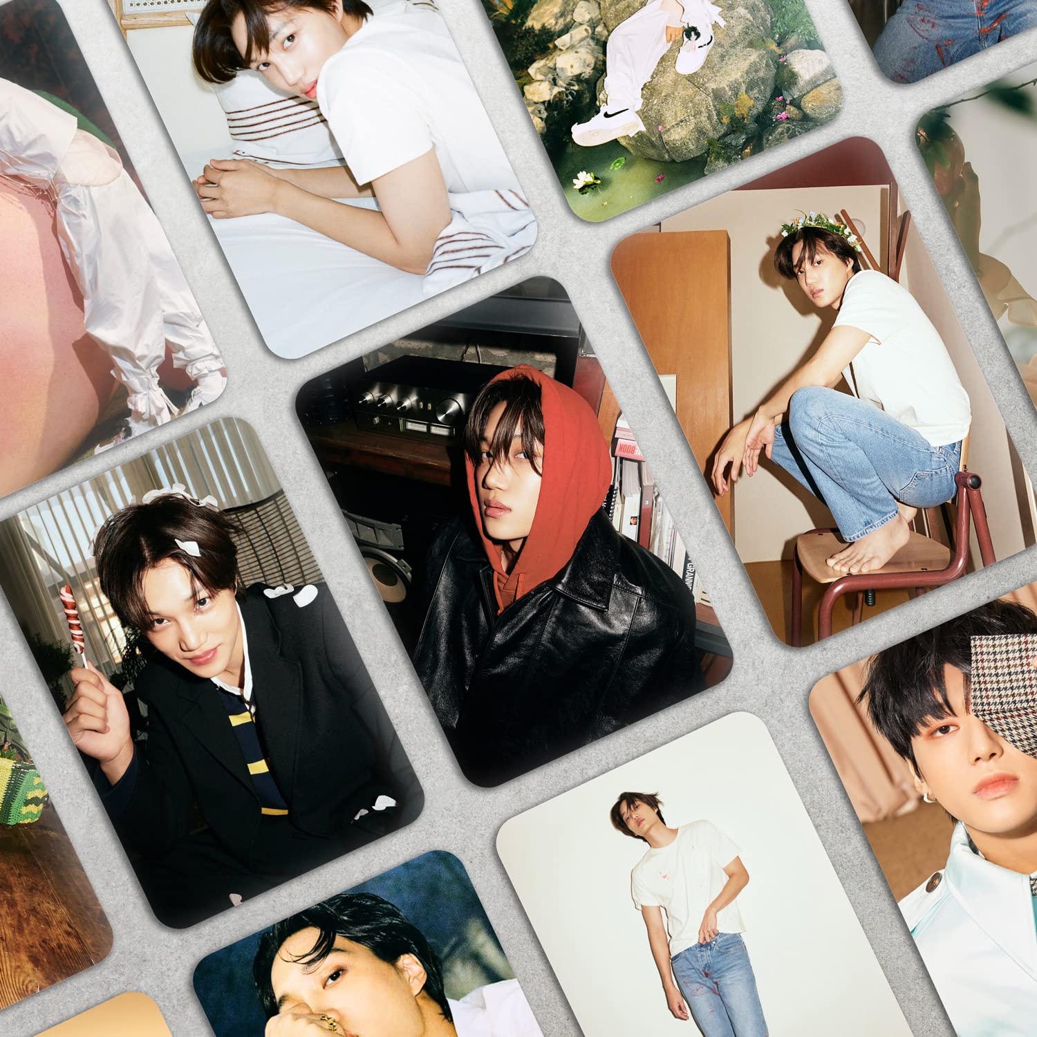 Kai Peaches Album Photocards (Solo Kpop Idol) Set of 14 + 2 Freebies