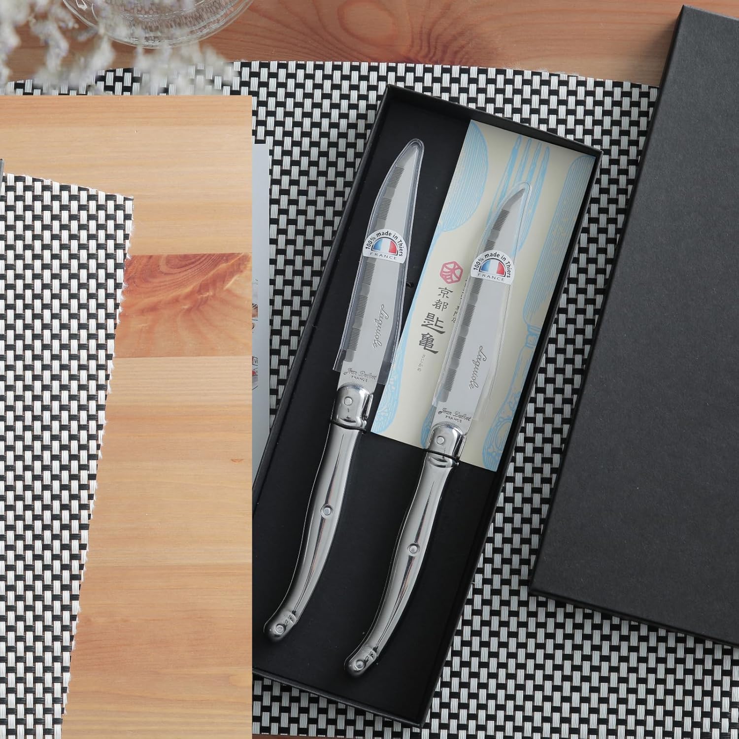 フランス製ラギオールジャンデュボ16本セット 木箱付 ミルクホワイト