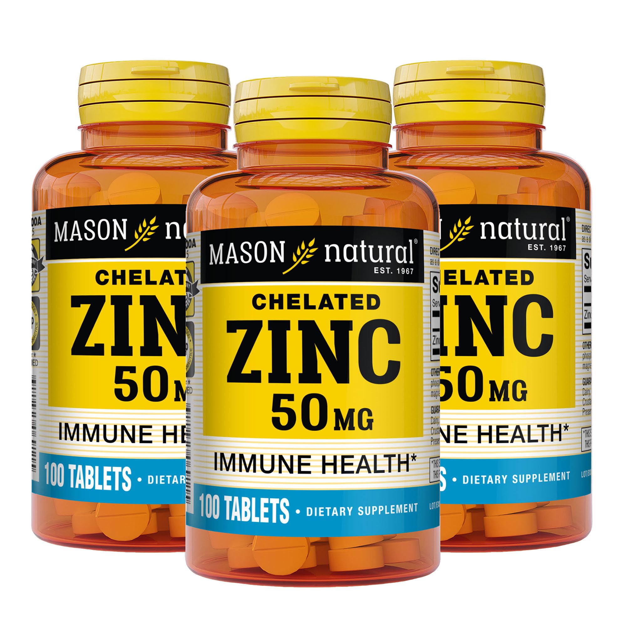 Mason Natural Zinc 50 mg, Immune & Antioxidant Support, 300 Day Supply