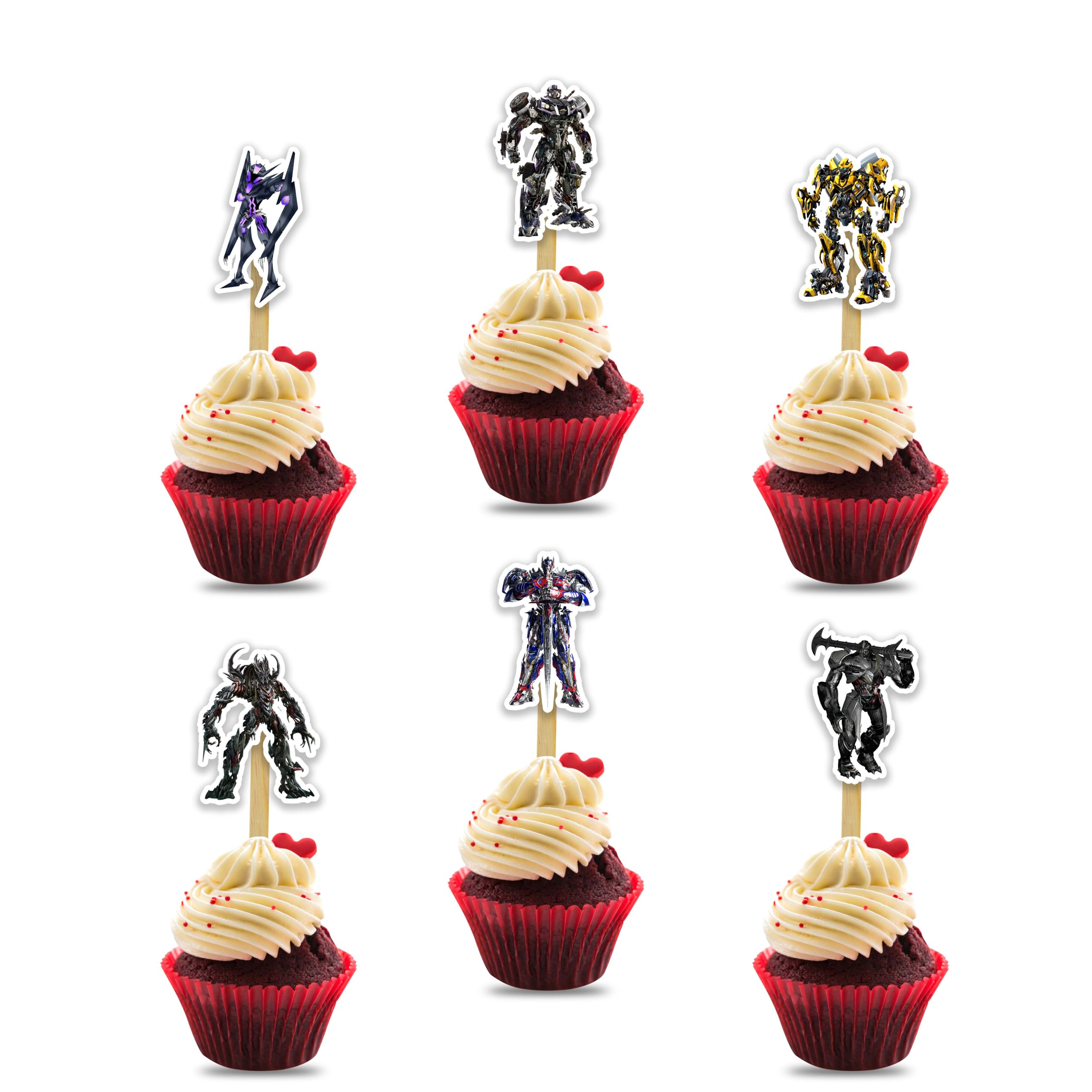 Optms prme Cupcake Topper - Birthday Decorations.