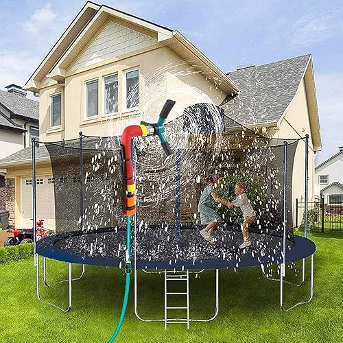 Aspersor de cama elástica, rociadores de jardín, rociadores giratorios de 360 grados, cobertura de área grande, rociadores de trampolín de jardín