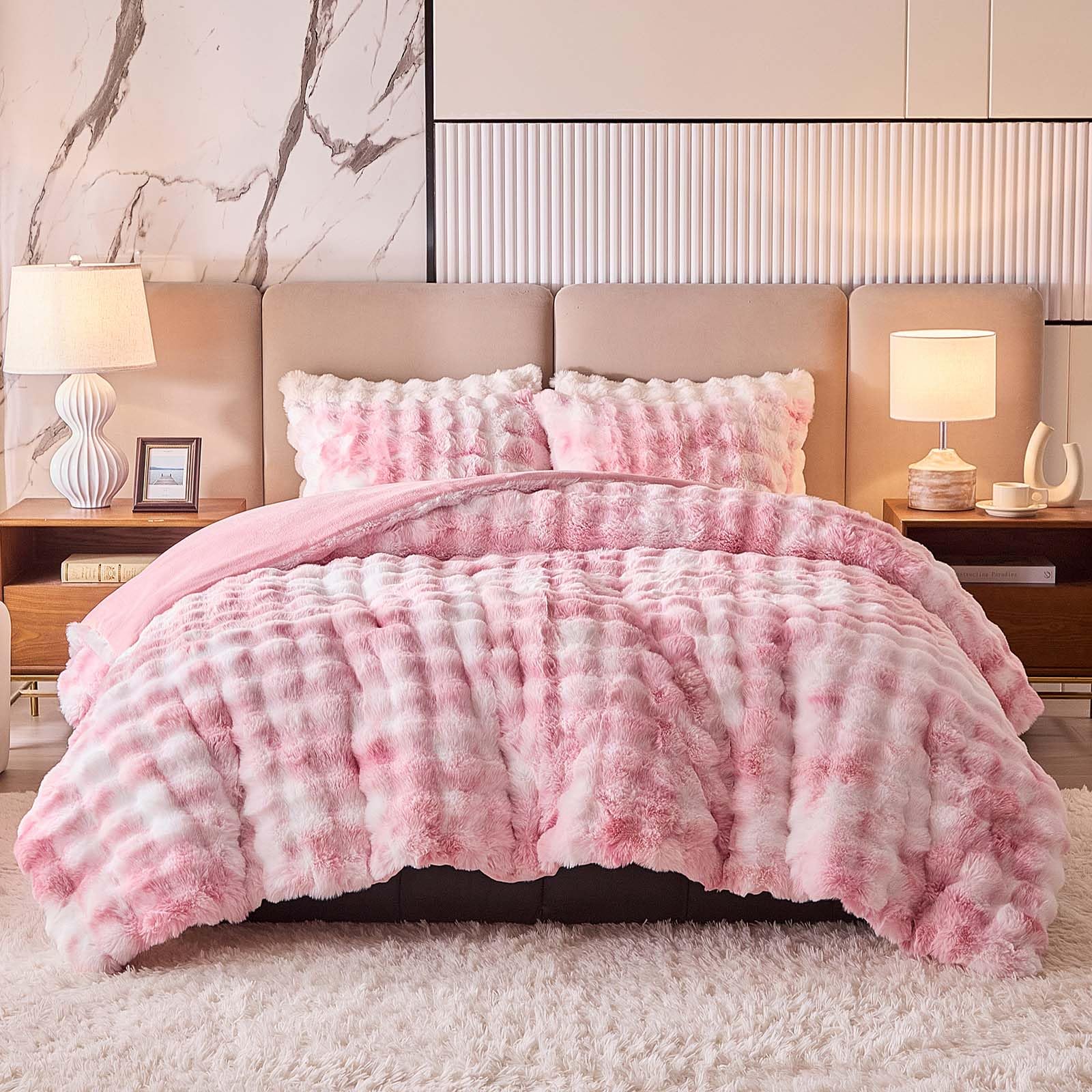 UOZZI BEDDING Feinbiber Schmusetuch Set FLBZ01-T