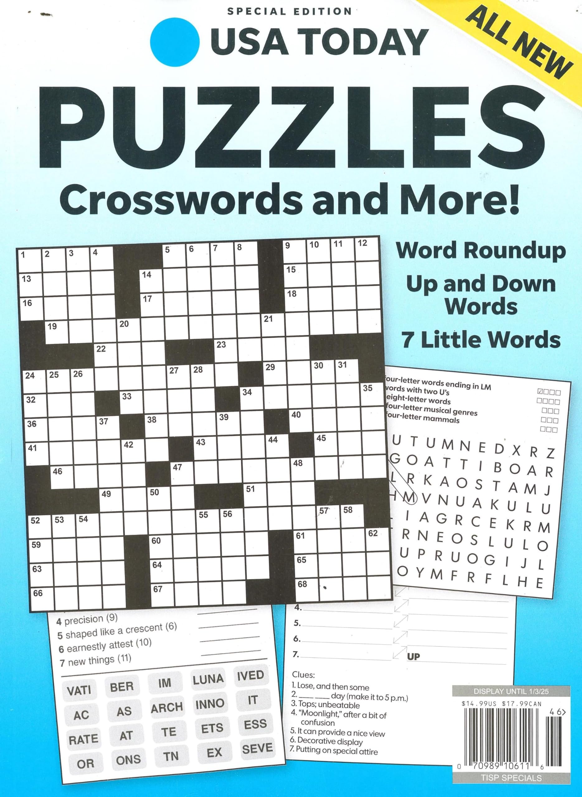 USA TODAY PUZZLES - SPECIAL 2024: USAT Newspaper: Amazon.com: Books usa-today-puzzles-special-2024-usat-newspaper-amazon-com-books
