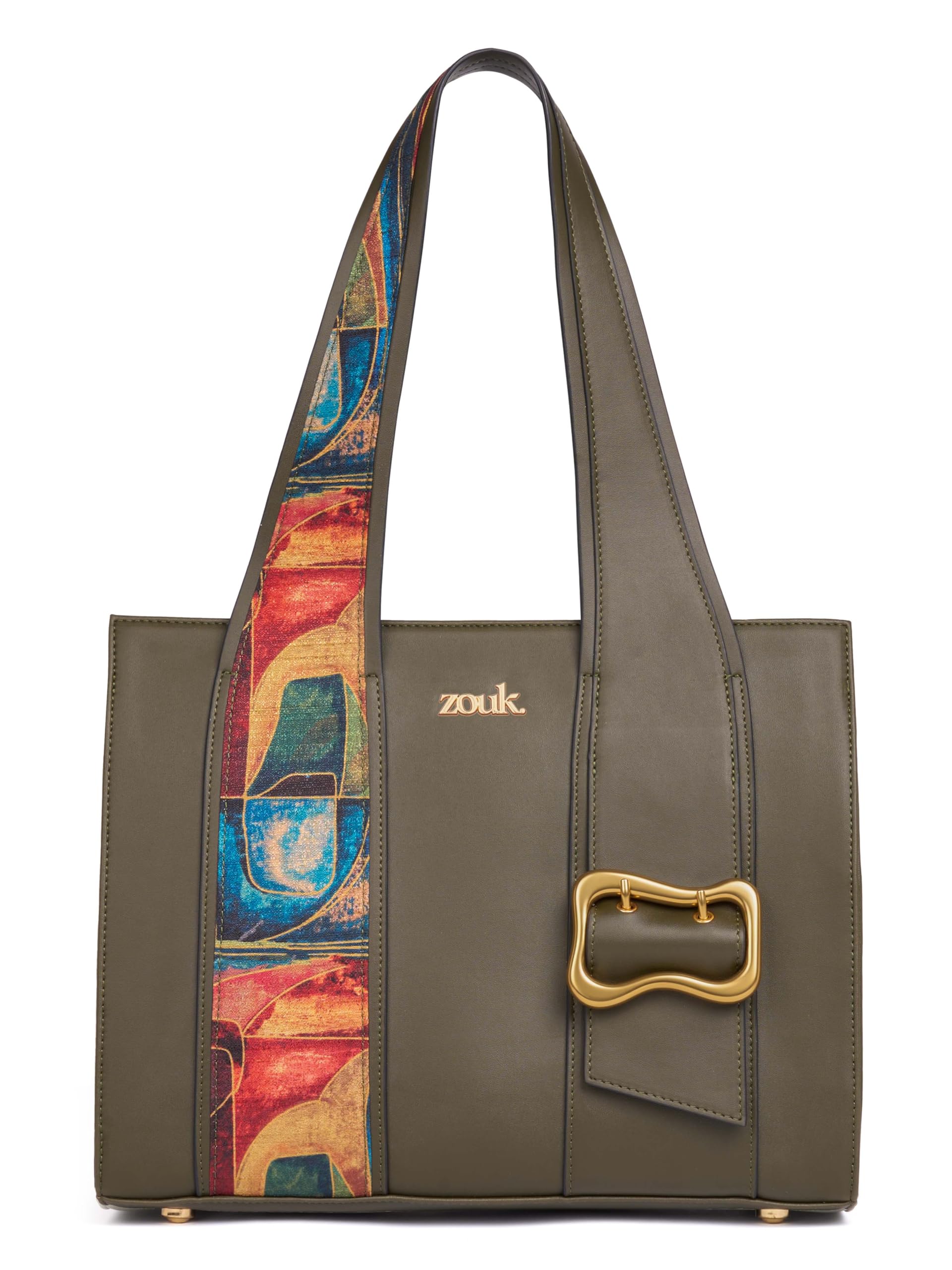 Kalki Office Bag for Women |Vegan Leather | Twin Gadget Compartments | Fits 13-Inch Laptop + iPad | Concealed Zipper Pocket-image-30