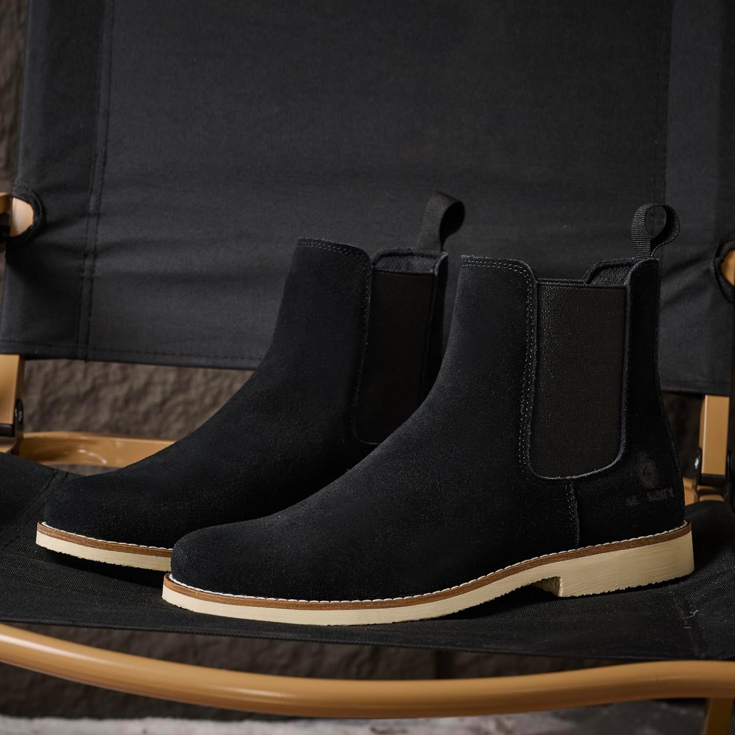 Handmade Classic Chelsea Boots for Men Fashion Genuine Cowhide Slip On Casual - Image 2