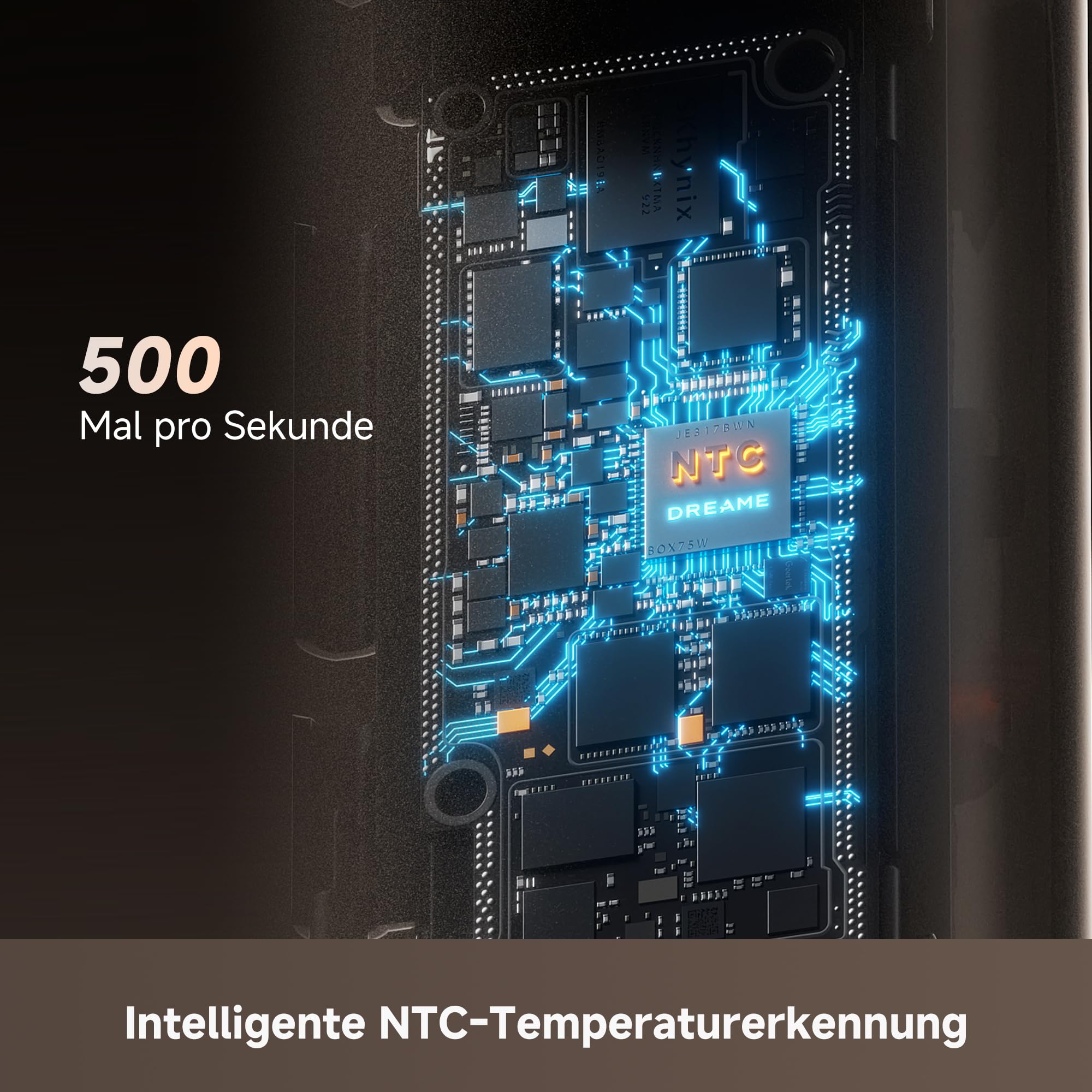 DREAME Air-Auto Lockenstab One-Touch Auto-Stylingfunktion, MCH-Heizsystem | 360° bidirektionales Lockenstyling, LED-Anzeige, NTC-Temperatursteuerung, 3 Heizmodi, Verhedderungsschutz, 2,8 m Kabel