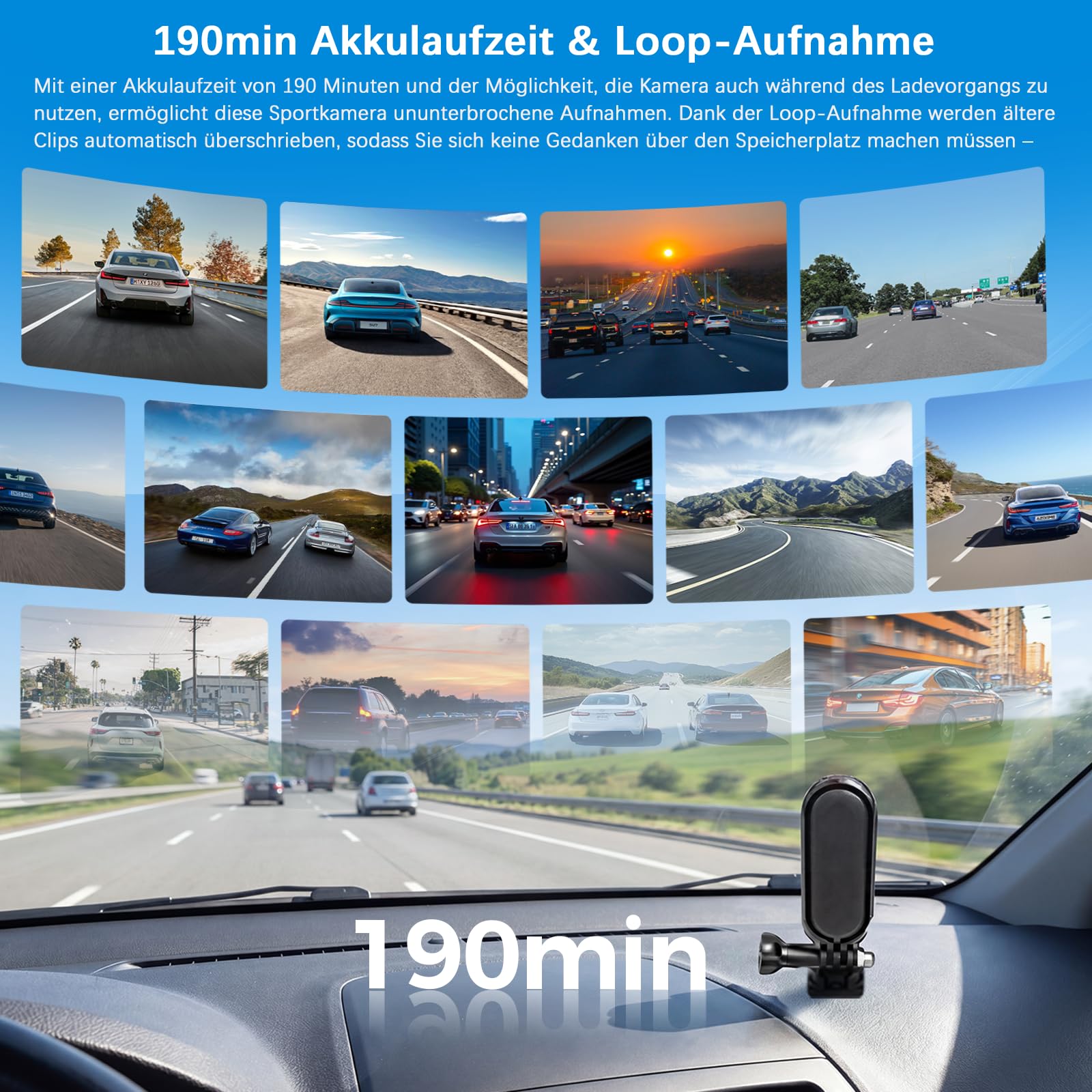 FHD 1080P Wasserdicht Mini Kamera Thumb Action Cam, Freisprechen Tragbar Body Cam POV Kamera with Halterung für Fahrrad und Helm, Live Übertragung Vlog Kamera with Magnet Schlüsselband for Vlogging