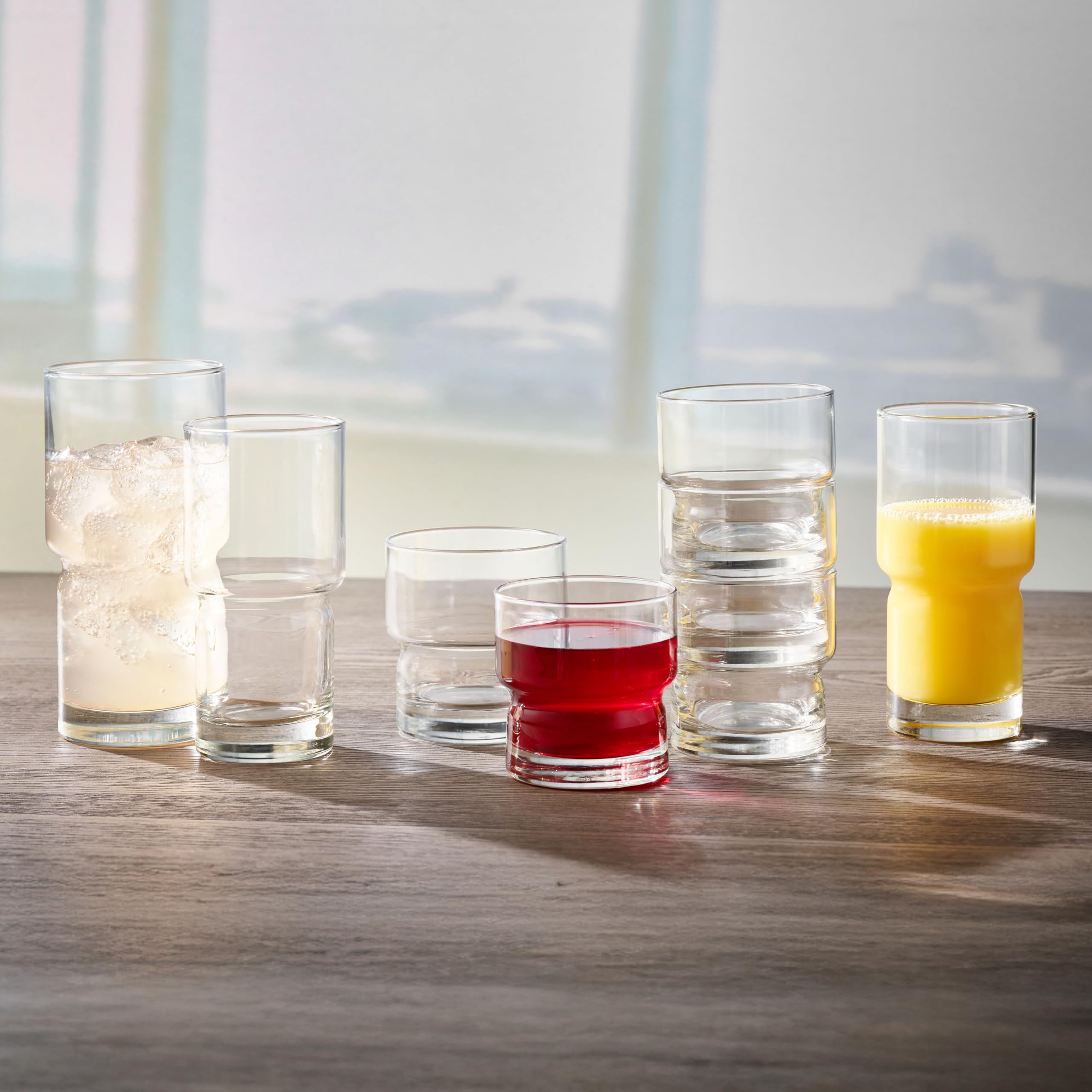 Libbey Trinkglas NEWTON 12er Set stapelbar