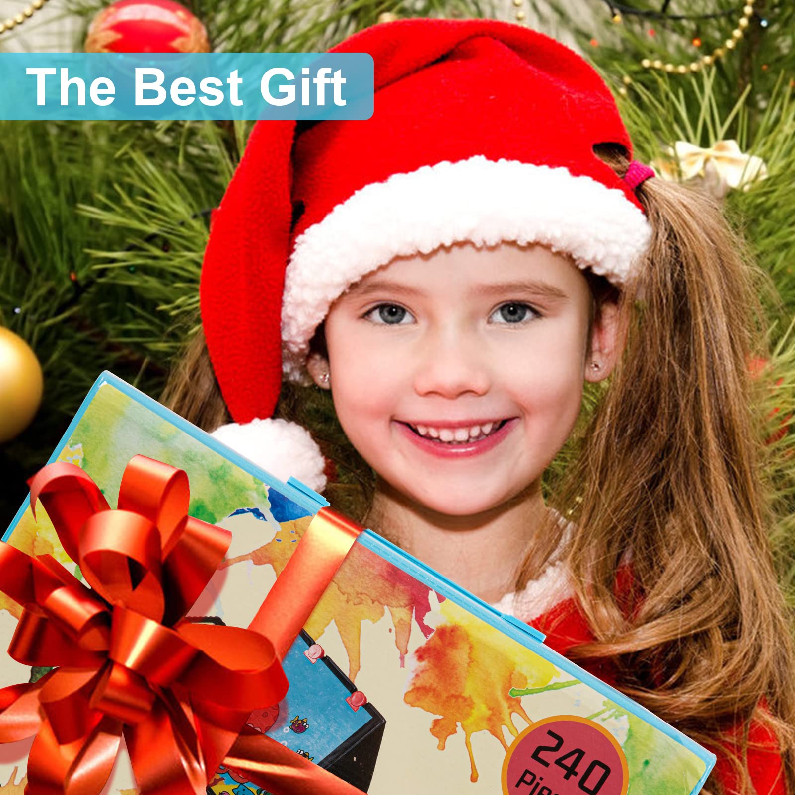 Art Supplies, 240Piece Drawing Art kit, Gifts Art Set Case with Double