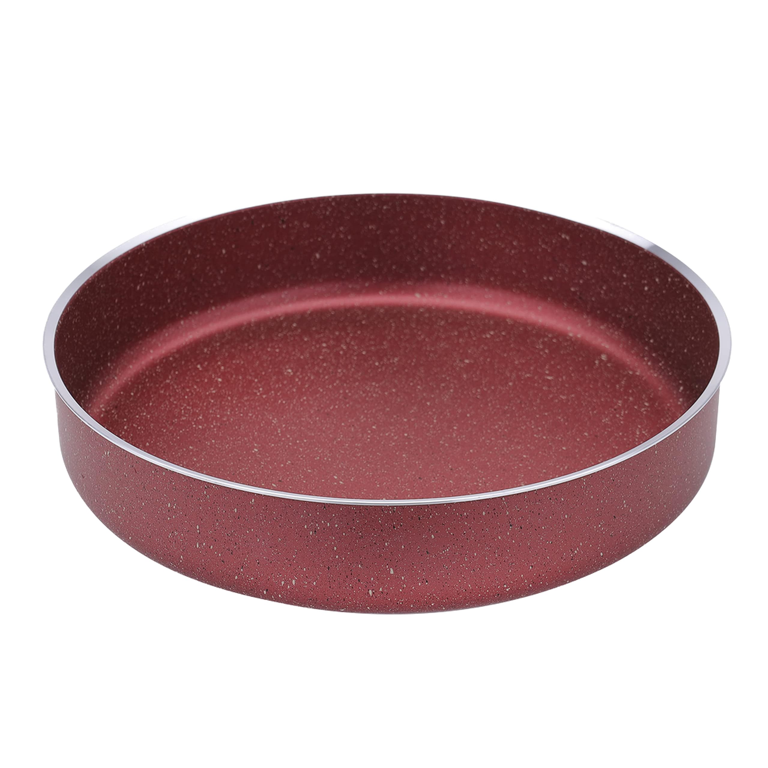 Royalford Aluminum Deep Oven Tray Set, Rf10266 Durable Granite Coating 3 Pcs Set: 20Cm, 30Cm, 32Cm Body Thickness 3Mm Ptfe Free, Pfoa Purple