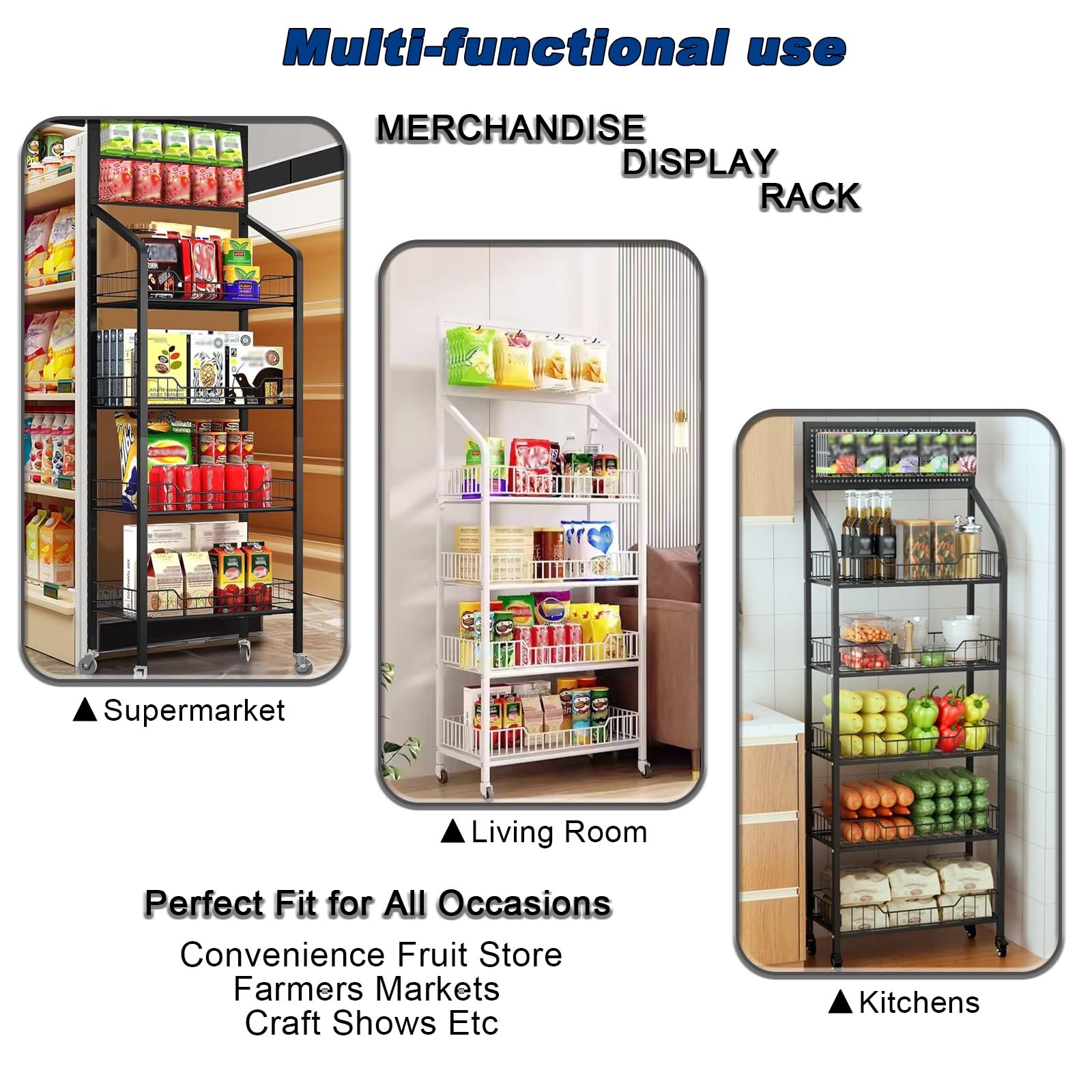 Verkaufs-Snack-Präsentationsständer – Bodenstehender Snack, mobiles Bücherregal, Süßigkeiten-Vitrine für Supermärkte und Geschäfte, ideal für Snacks und Süßwaren-Werbeaktionen