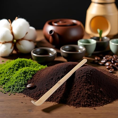 Miniatura 5 de Cuchara japonesa de bambú matcha  7.1 in marrón tradicional cuchara de ceremonia de té para matcha y café  Accesorios duraderos y ecológicos