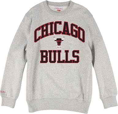 Mitchell \u0026 Ness NBA Chicago Bulls Michael Jordan Pippen Rodman Playoff Win  Crew, Sudadera sin Capucha para Hombre: Amazon.es: Ropa