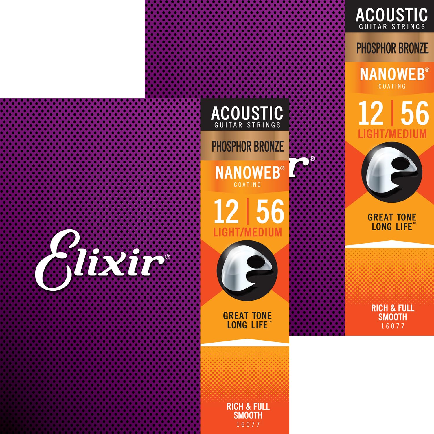 Amazon.co.jp: Elixir エリクサー アコースティックギター弦 NANOWEB 