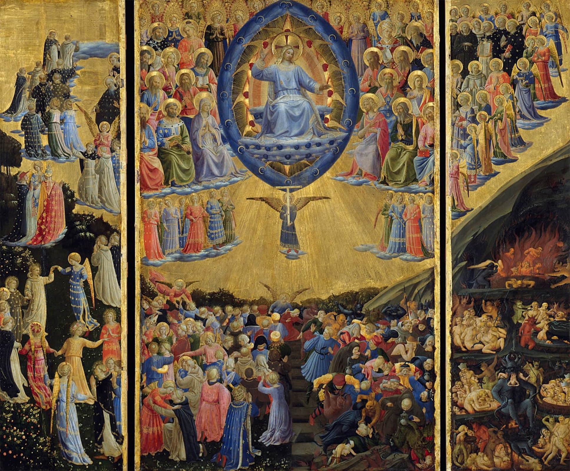 POSTERIIk Famous Animal Posters Vintage Picture the Last Judgement by Fra Angelico Modern Wall Decor for Home Decor 60x90cm