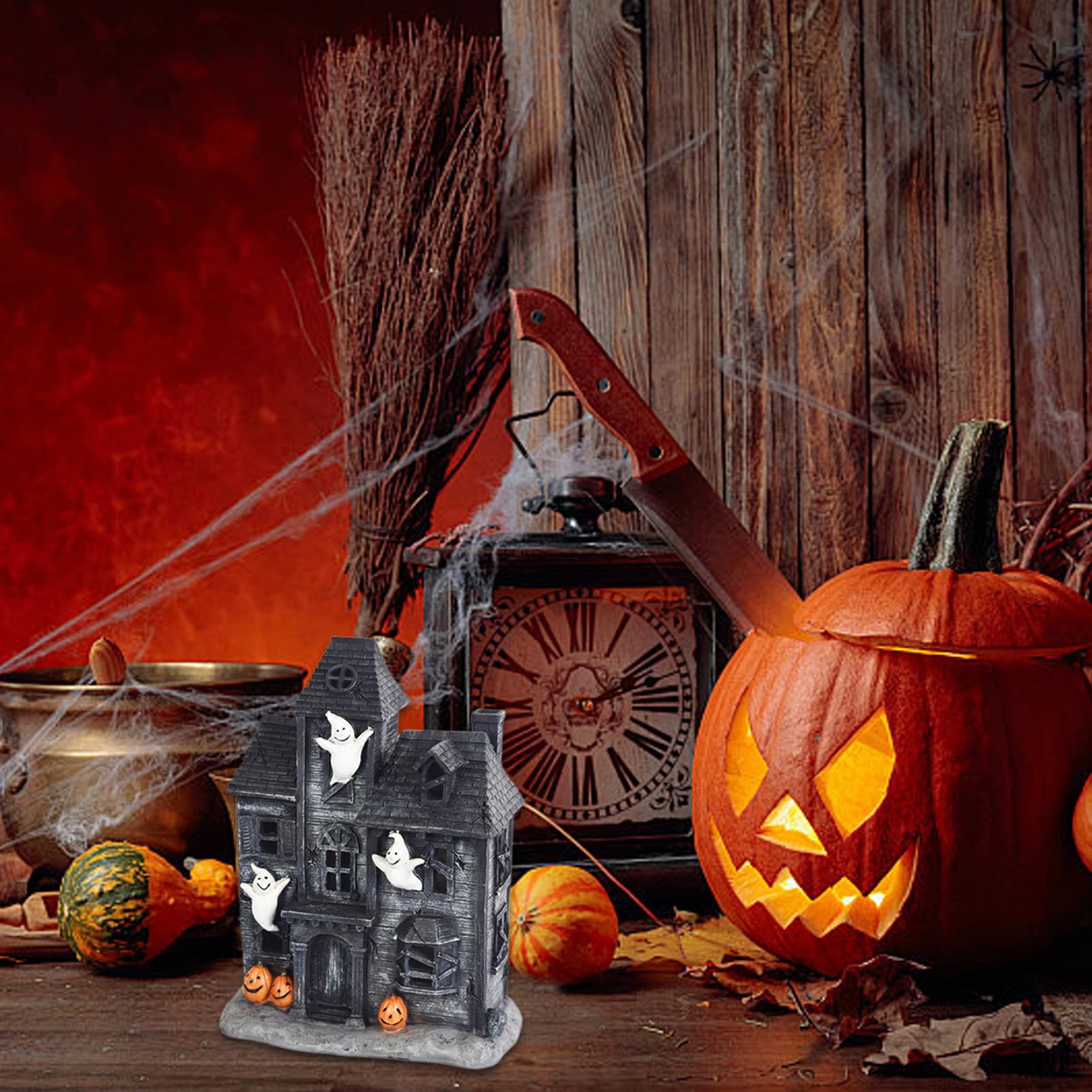 Domki wioski Halloween Dekoracje Halloweenowe, Straszne Ozdoby Na Stół