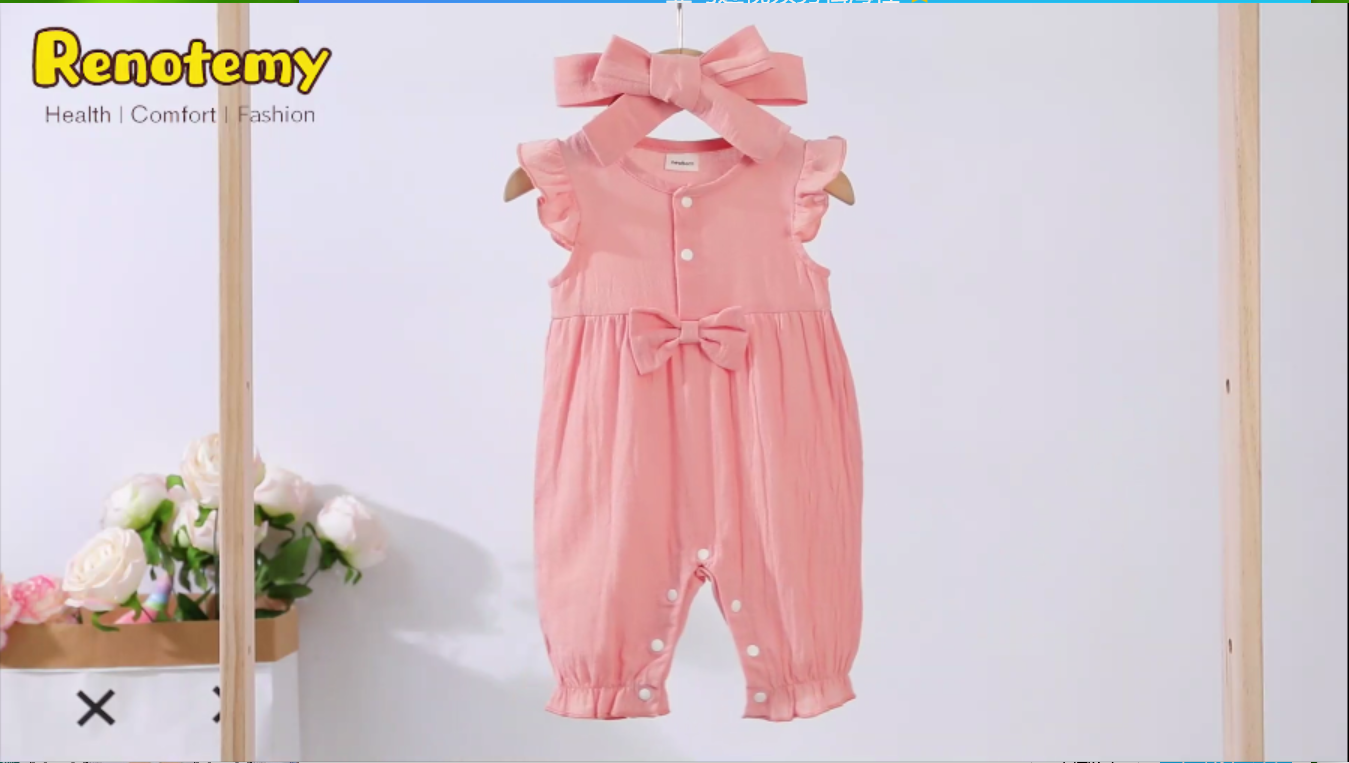 Cute Baby Girl Rompers Newborn Baby Girl Boho Lace Romper Dreamy Floral Embroidered Ruffle Princess Dress G 738124