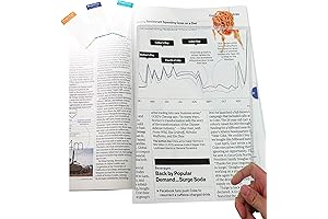 MagniPros Large Full Page Fresnel Magnifier Sheet