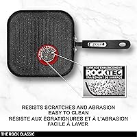 Vista 5 de Starfrit The Rock 25cm (10") Sartén antiadherente con parrilla - Aluminio forjado duradero - Apto para horno - Libre de PFOA - Fácil de limpiar