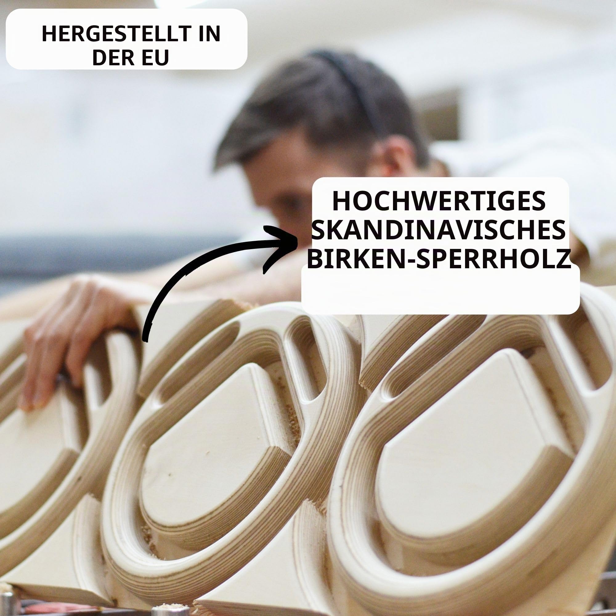 Kletter-Turnringe – Turnringe aus Holz mit Hangboard-Taschen – 28 mm Dicke Ringe mit 5 Meter verstellbaren Riemen mit eingenähten Höhenmarkierungen – hochwertiges Birkenholz