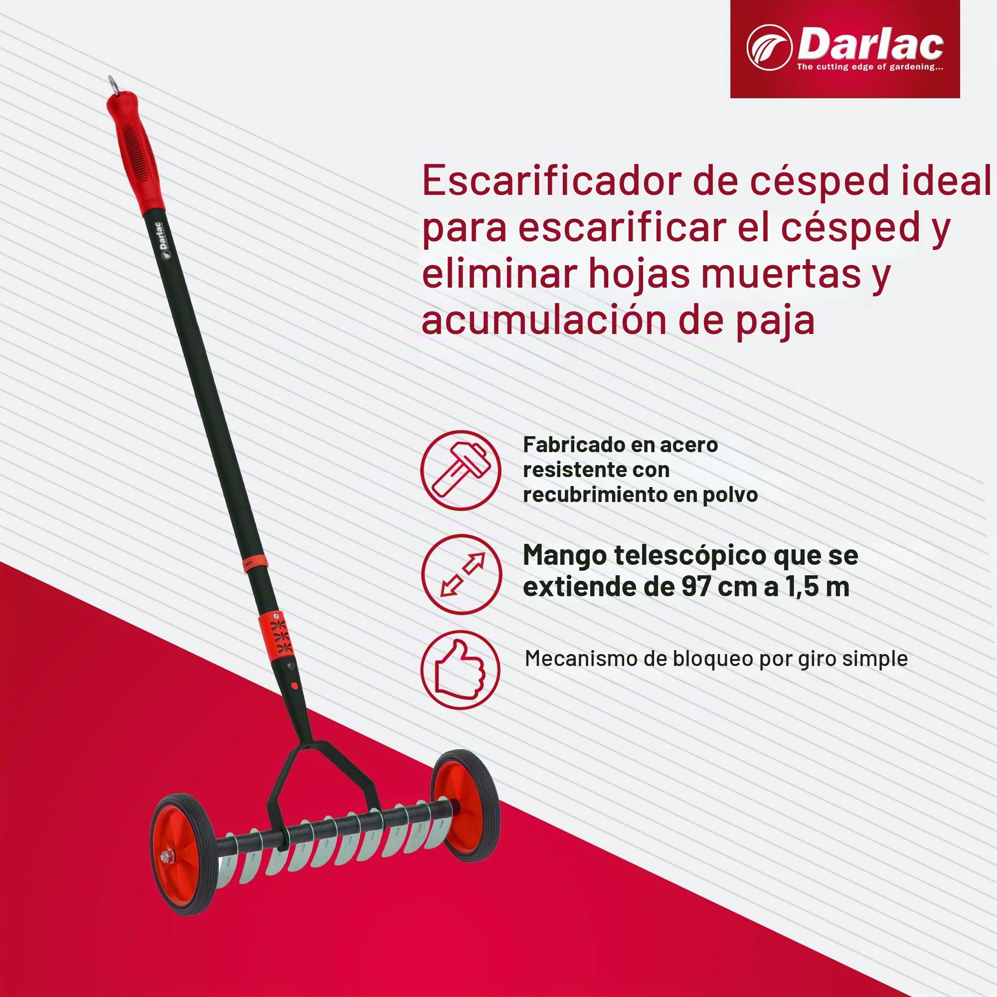 Escarificador para césped, de la marca Darlac
