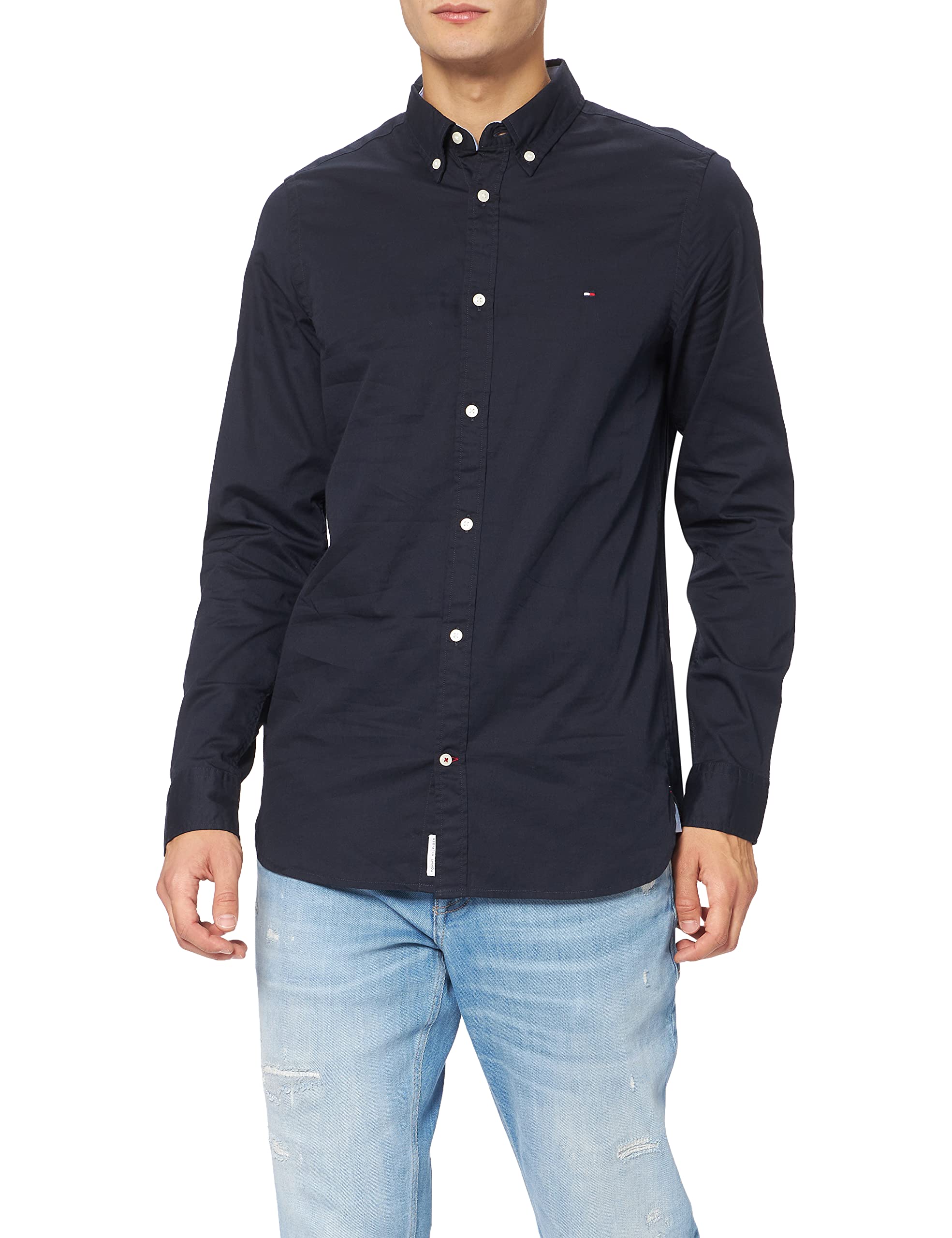 mens Slim Chalky Wash Twi Shirt