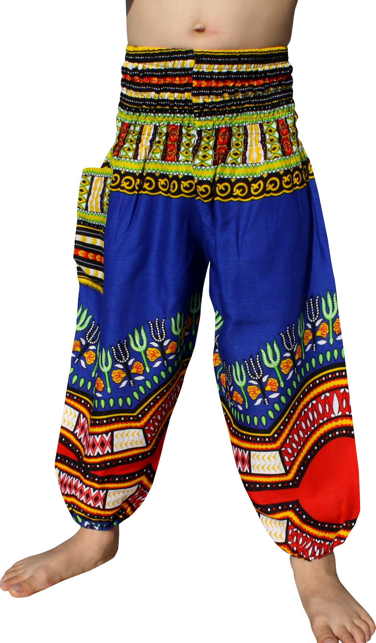 Full Funk Rayon Smock Waist Child Lounging Comfortable Elephant Aladdin Pants