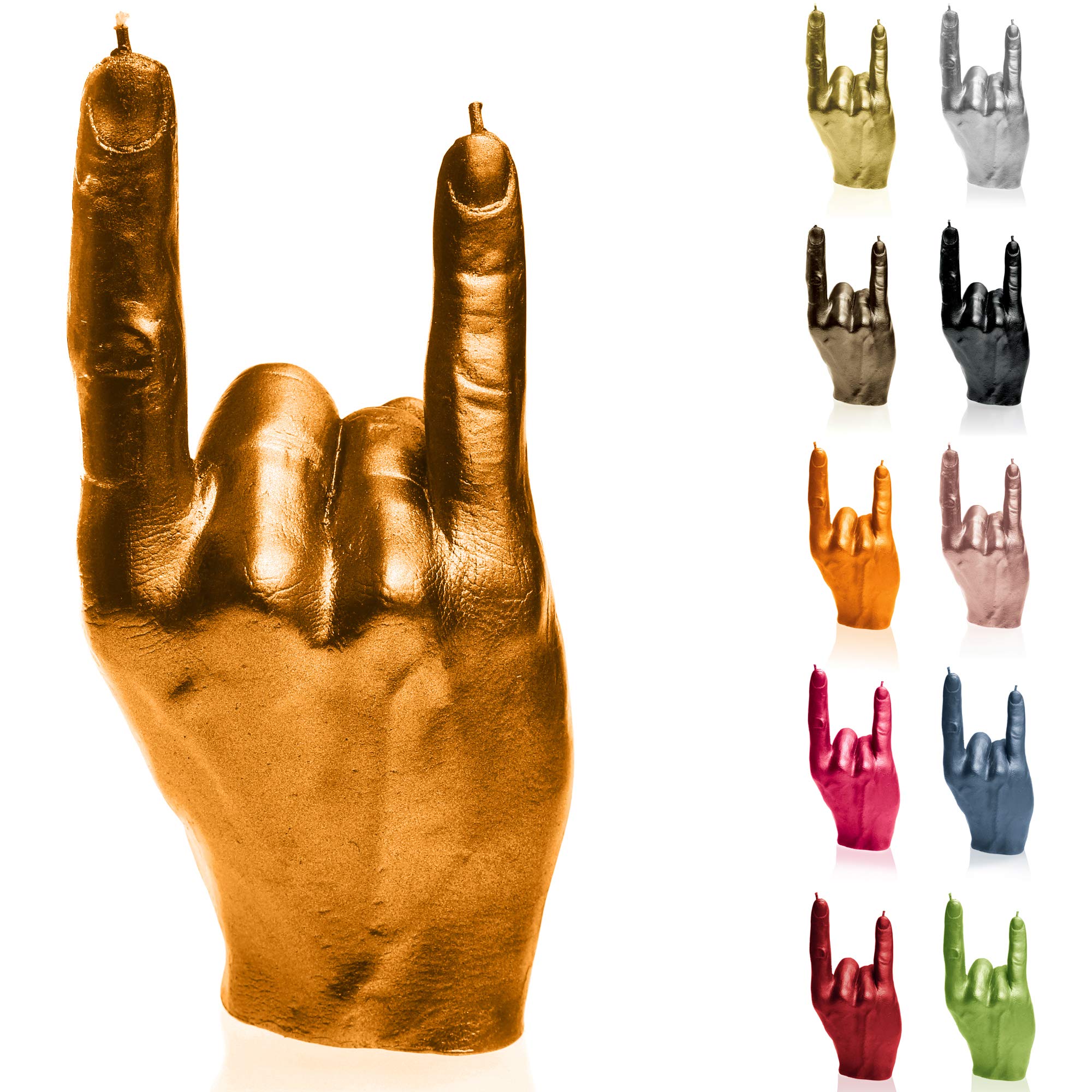 Bougies Candellana Rock Haute Qualité : Objet d'Art en Cire Dorée