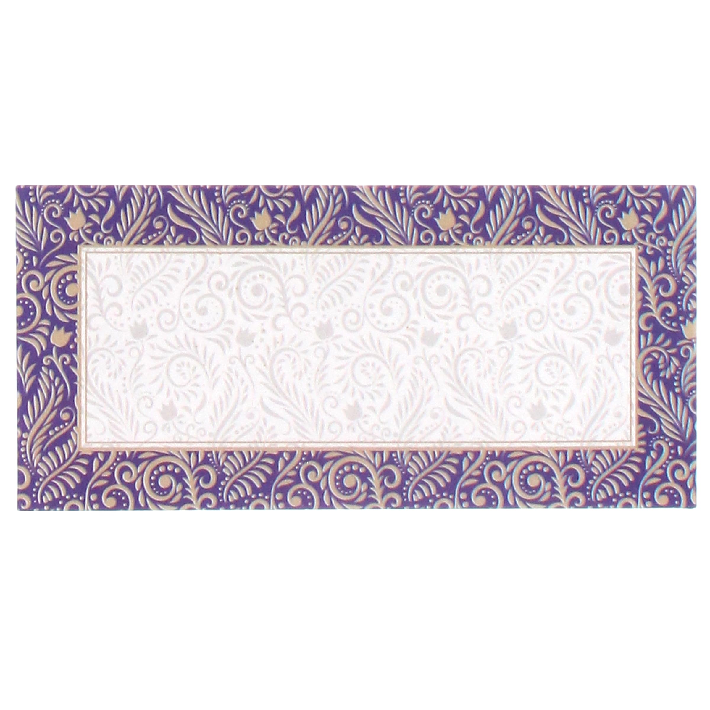 Shagun Money Envelopes 25 Pack Indian Wedding Cash Gift Wallets with Damask & Motif Designs for Weddings, Diwali, Birthdays, Engagements & Festivals (Purple)