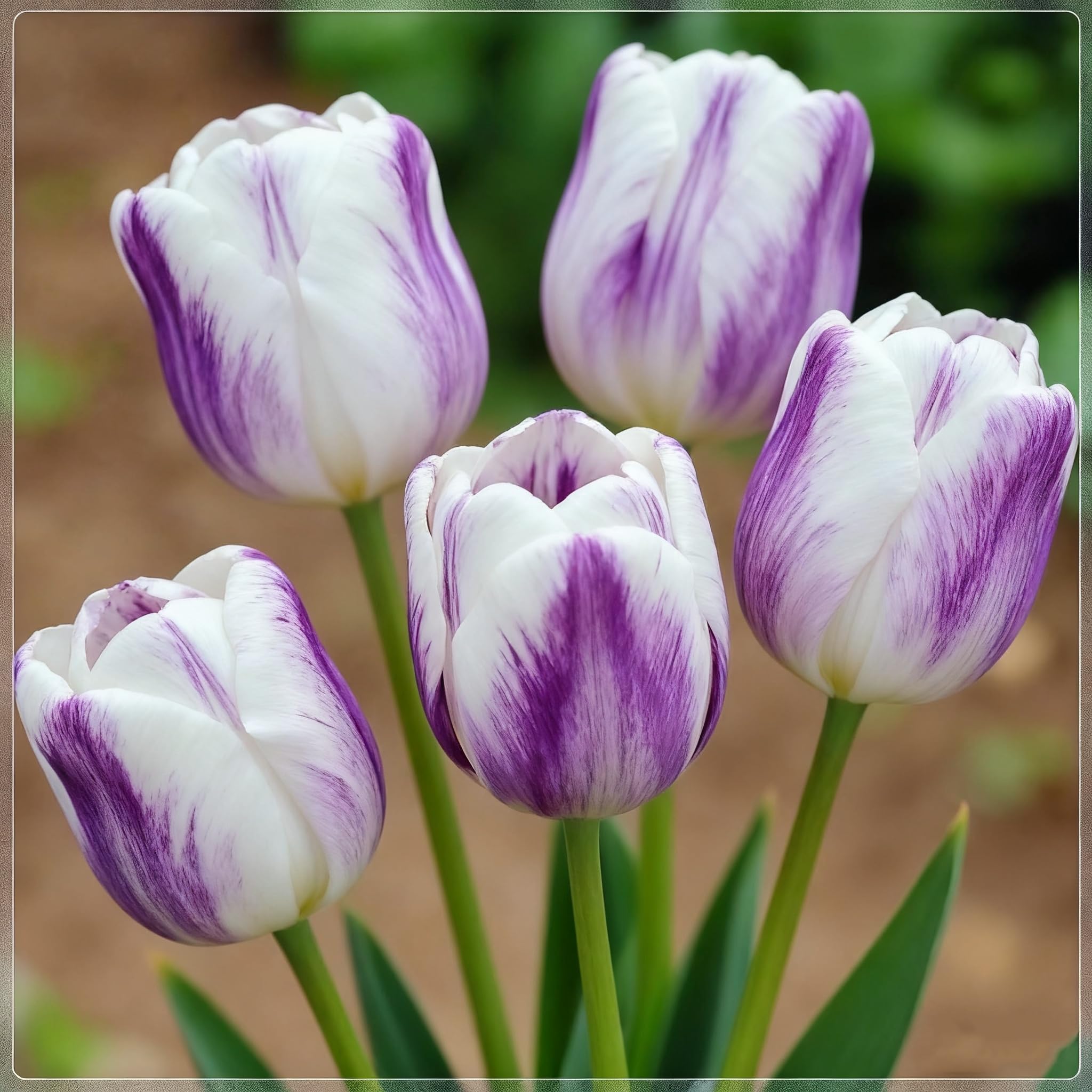Tulip Bulbs for Planting, Perennial Tulip, Excellent Display Indoor Perennial Balcony Garden Bulbs-B-4 Bulbs