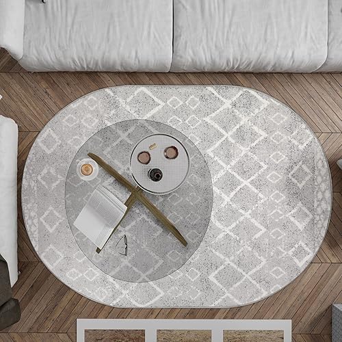 Miniatura 298 de Antep Rugs - Alfombras antideslizantes de 3 x 5 pies (antideslizante) con parte trasera de goma, de estilo antiguo, bohemio, marroquí y con pelo