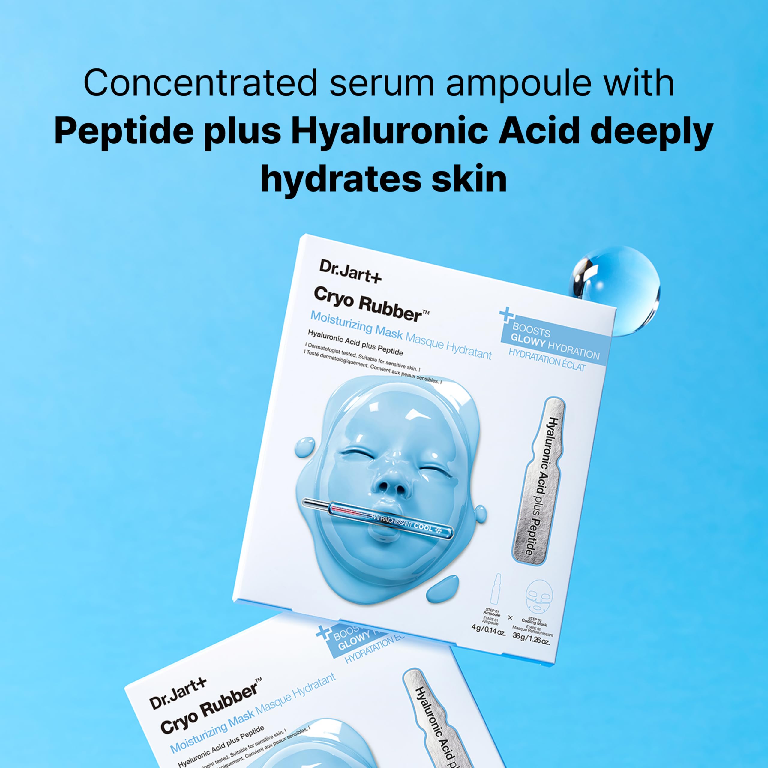 Dr.Jart+ Cryo Rubber Cooling Korean Face Mask with Serum Ampoule| Korean Skin Care | Travel Size