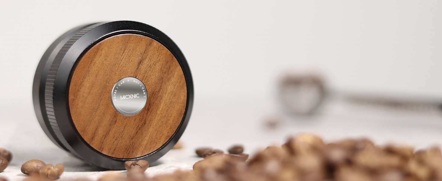 MiiCoffee Espresso-Kaffeestampfer 58,5 mm, ebener Kaffeestampfer für 58-mm-Siebträger, verstellbare Tiefe, wellenbasis Edelstahlboden MiiCoffee Espresso-Kaffeestampfer 58,5 mm, ebener Kaffeestampfer für 58-mm-Siebträger, verstellbare Tiefe, wellenbasis Edelstahlboden