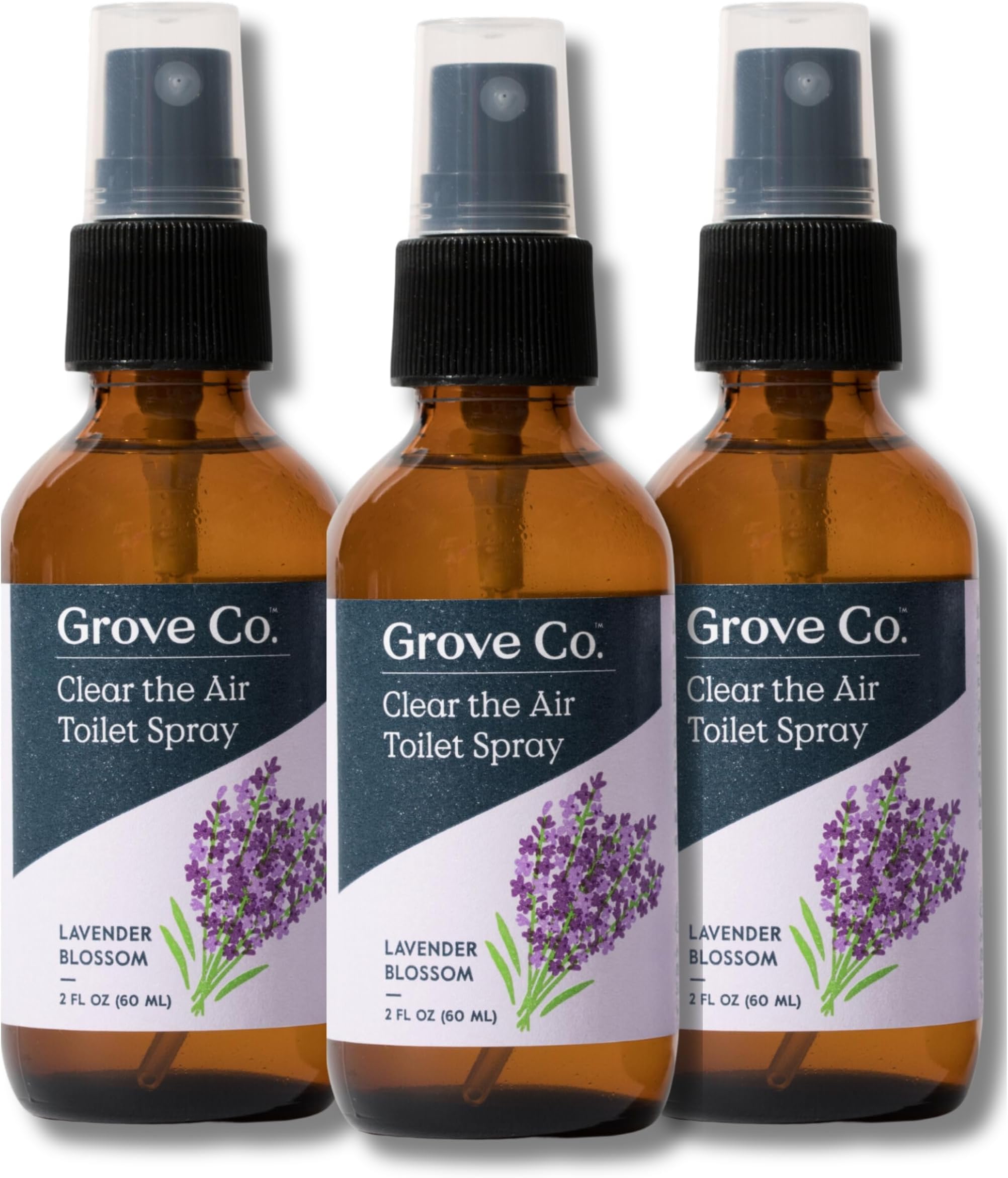 Amazon.com: Grove Co. Toilet Spray, Clear the Air Bathroom Spray Air Freshener (2 fl oz) Odor ...