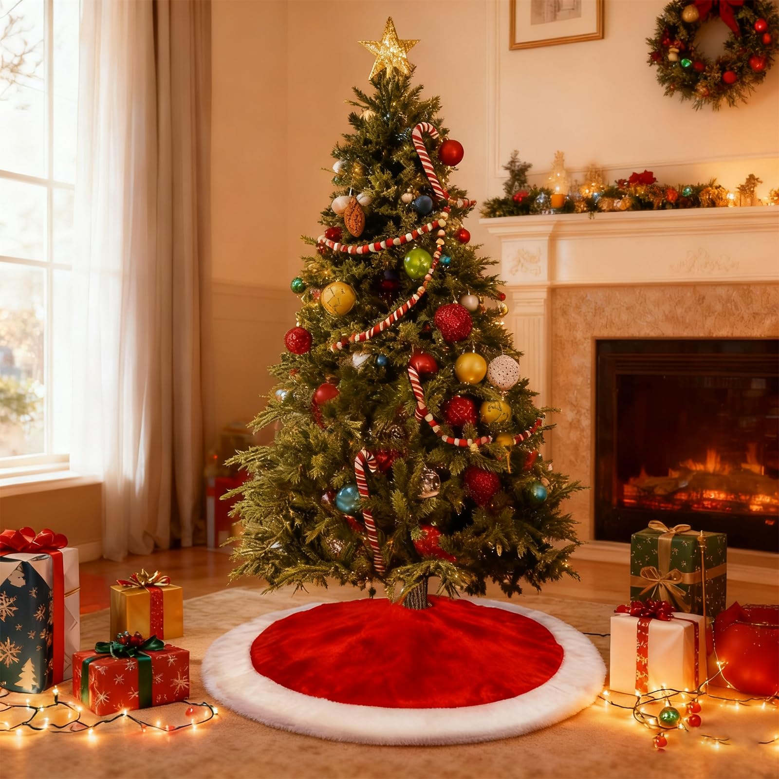 Tappeto per albero rotondo Douceur - Alberi e alberi di Natale