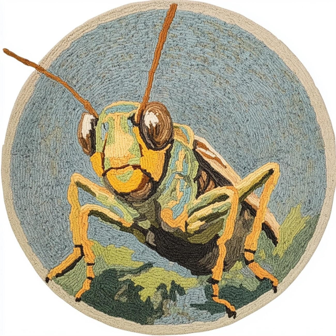 Kitquiver Tapestry Kits for Adults Cartoon Insects 100x100cm