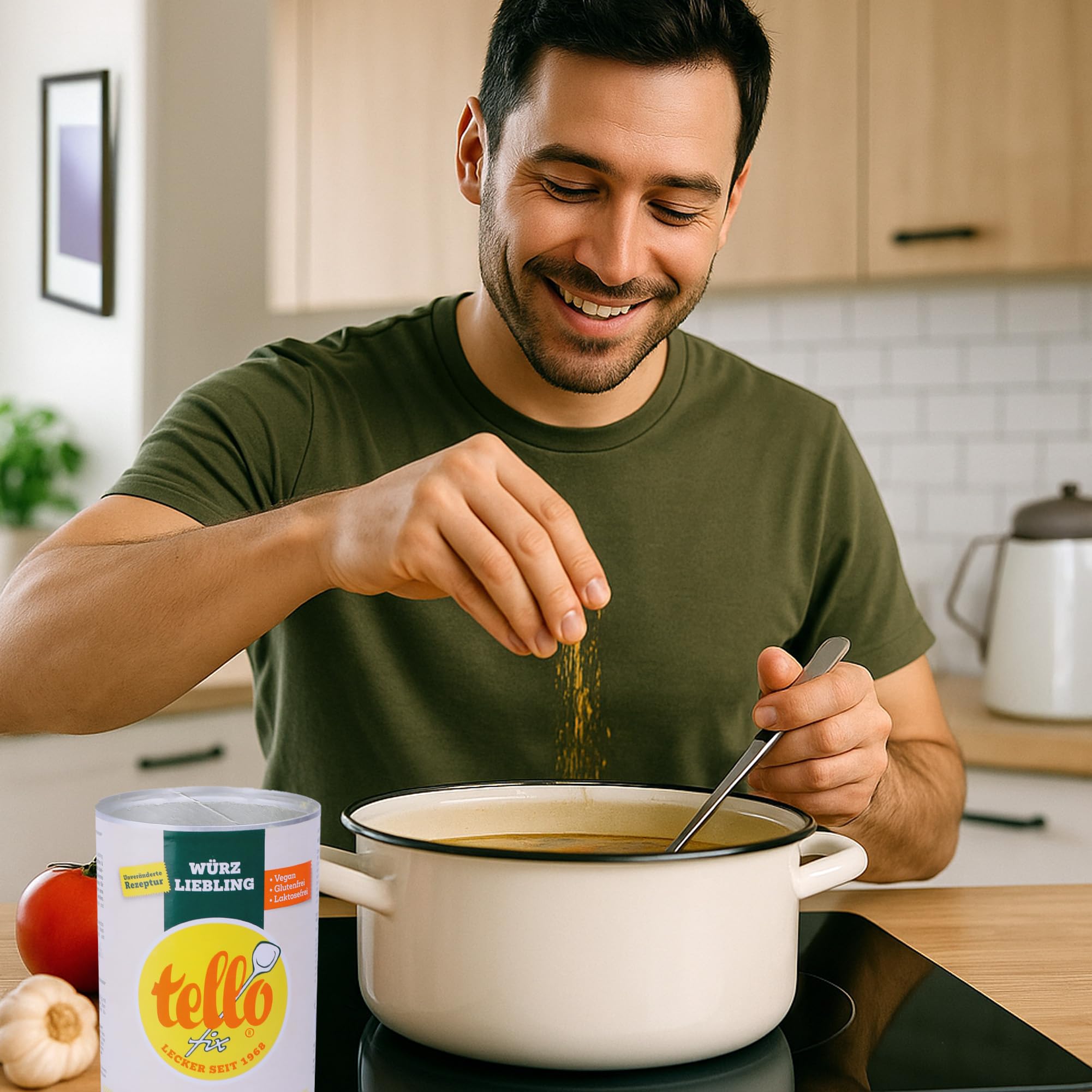 Tellofix Classic Klare Brühe 3x 900g Gemüsebrühe ohne Geschmacksverstärker vegan glutenfrei