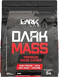 Hipercalórico Dark Mass Dark Lab, 3kg, Chocolate, Ganho de Massa