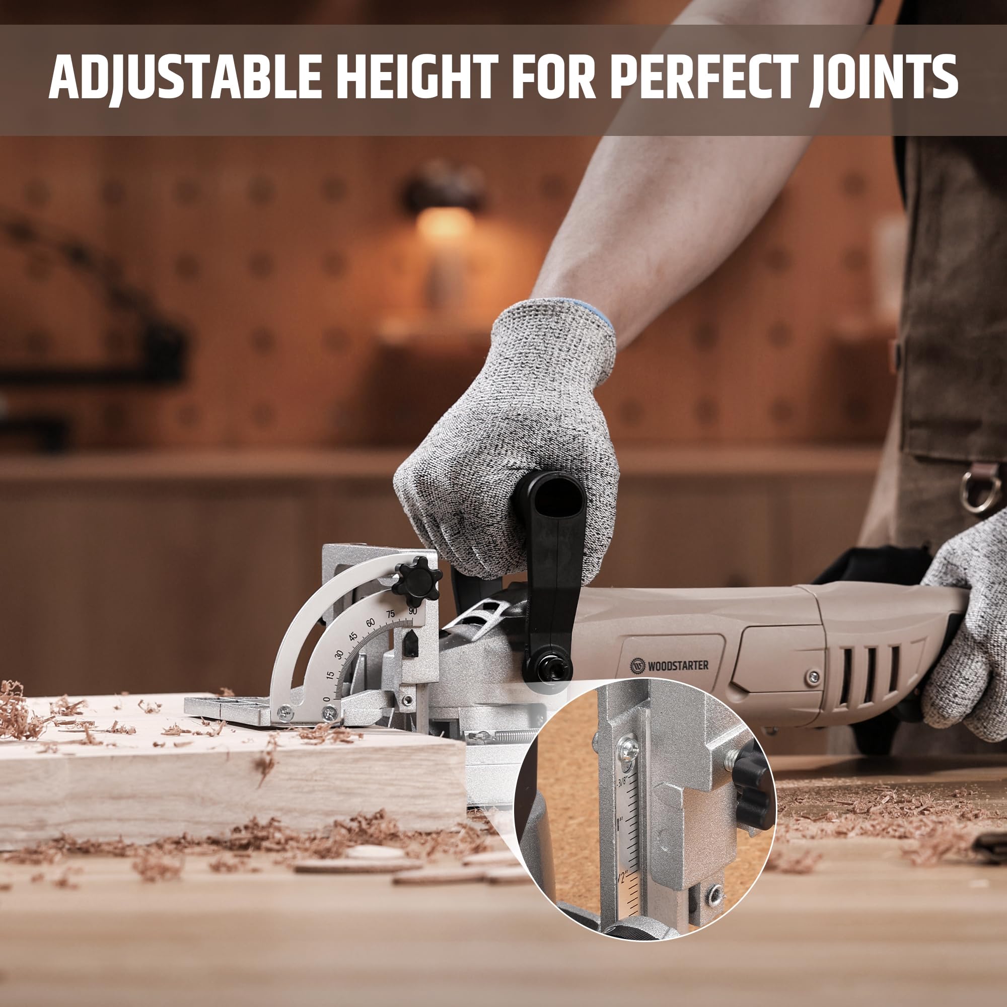 Biscuit Joiner Tool - 8.5 Amp Plate Joiner -5