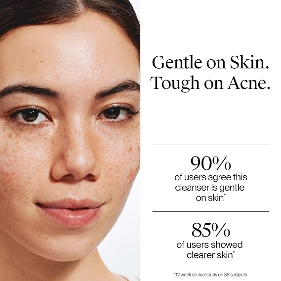 Neutrogena Oil-Free Acne Face Wash, Fragrance Free, Sensitive Skin Facial Cleanser with 2% Salicylic Acid Acne Treatment for Face, 9.1 Fl Oz