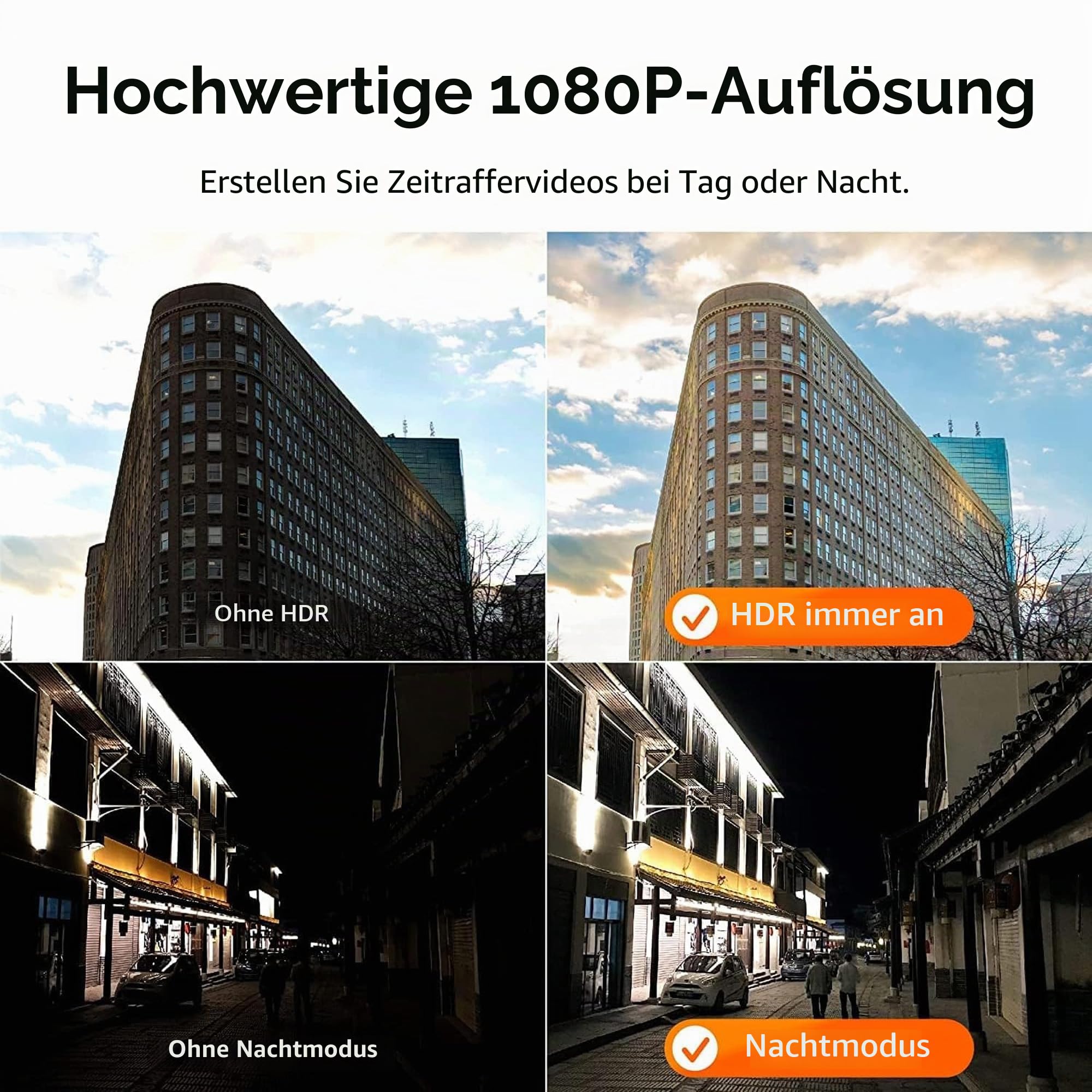 Brinno BCC300-C Video-Zeitraffer-Kit – TLC300 Time Lapse Kamer 1080P FHD HDR, IPS-LCD-Bildschirm, IPX4 Schutzgehäuse, Montageklemme – Einfache Bedienung, ideal für Bauprojekte Innen- und Außen