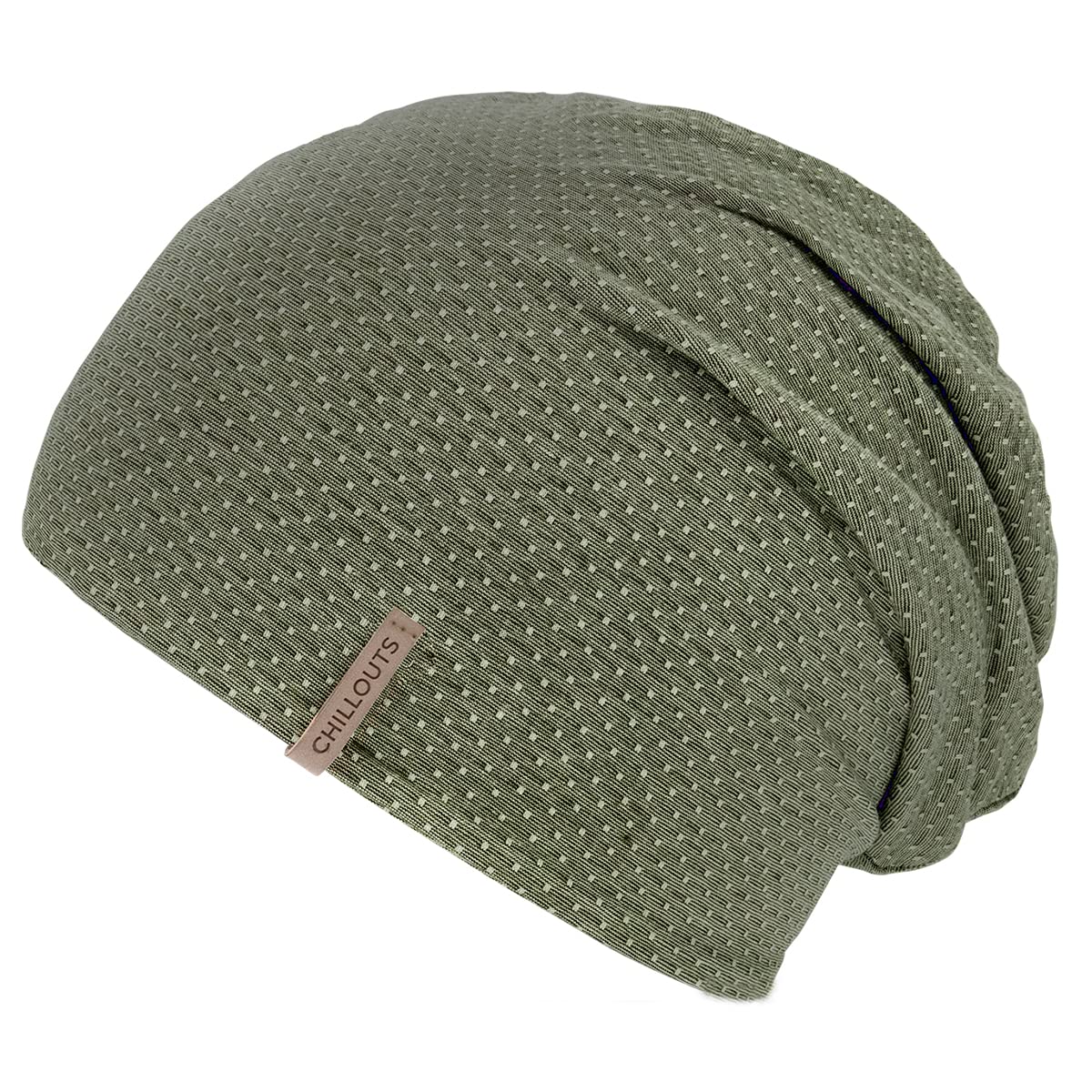 CHILLOUTS Geneva Cotton Beanie Hat Summer (One Size - Light Olive)