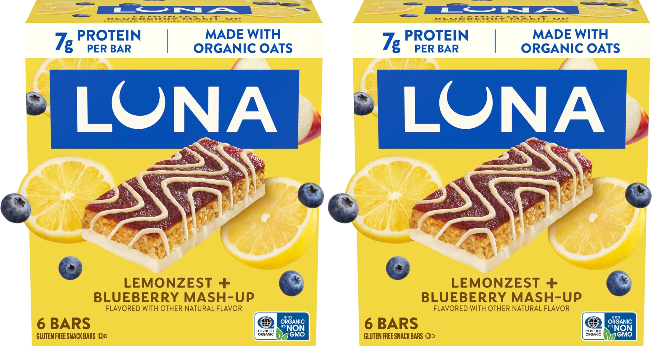 LUNA Berry Bars Mixed Berry, Fiber Granola Bars, Gluten Free, 6ct — Amazon image 16