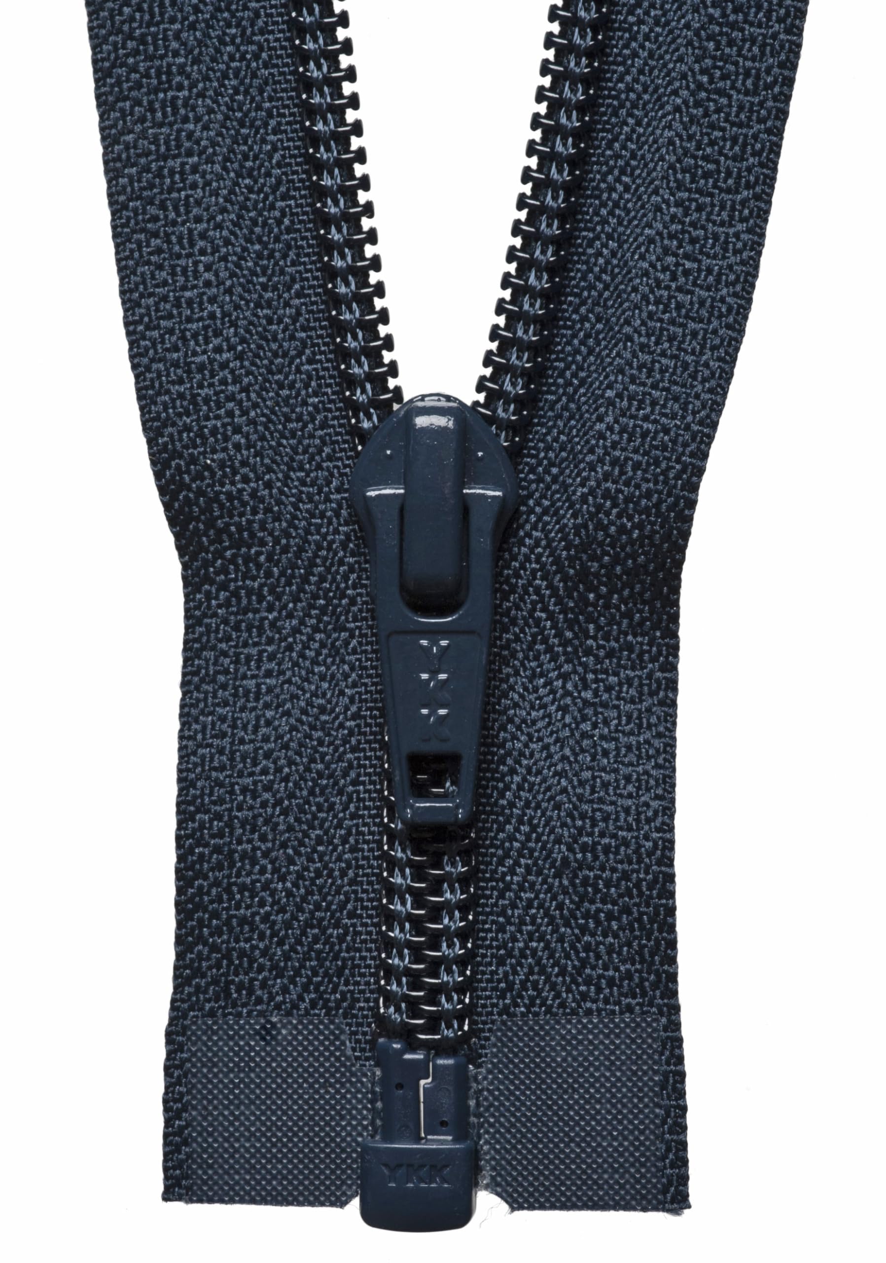 Cashes Blue Nylon Open End Zip 76Cm: Dark Navy